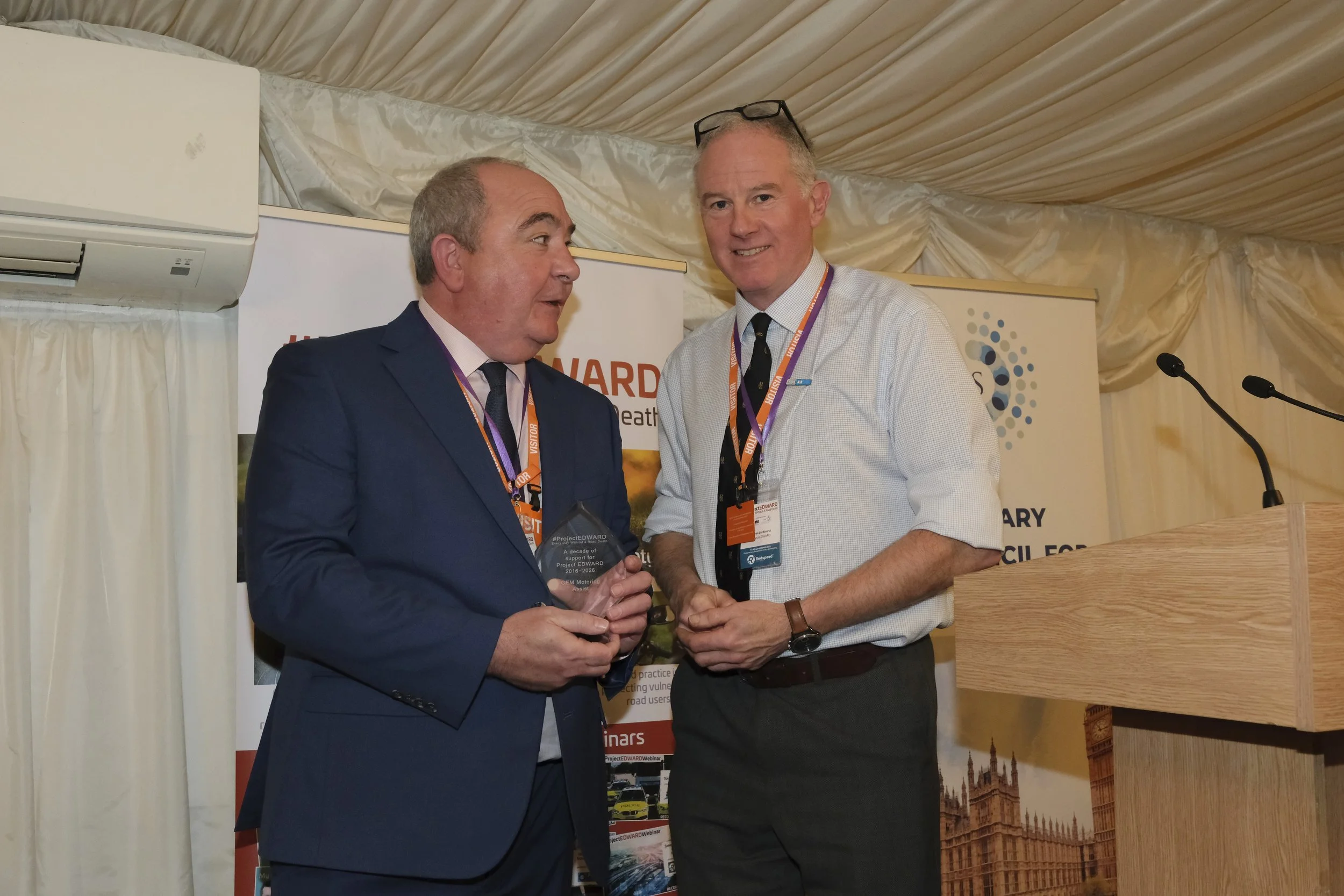 Road safety and breakdown organisation GEM Motoring Assist has been recognised with a special award from Project EDWARD