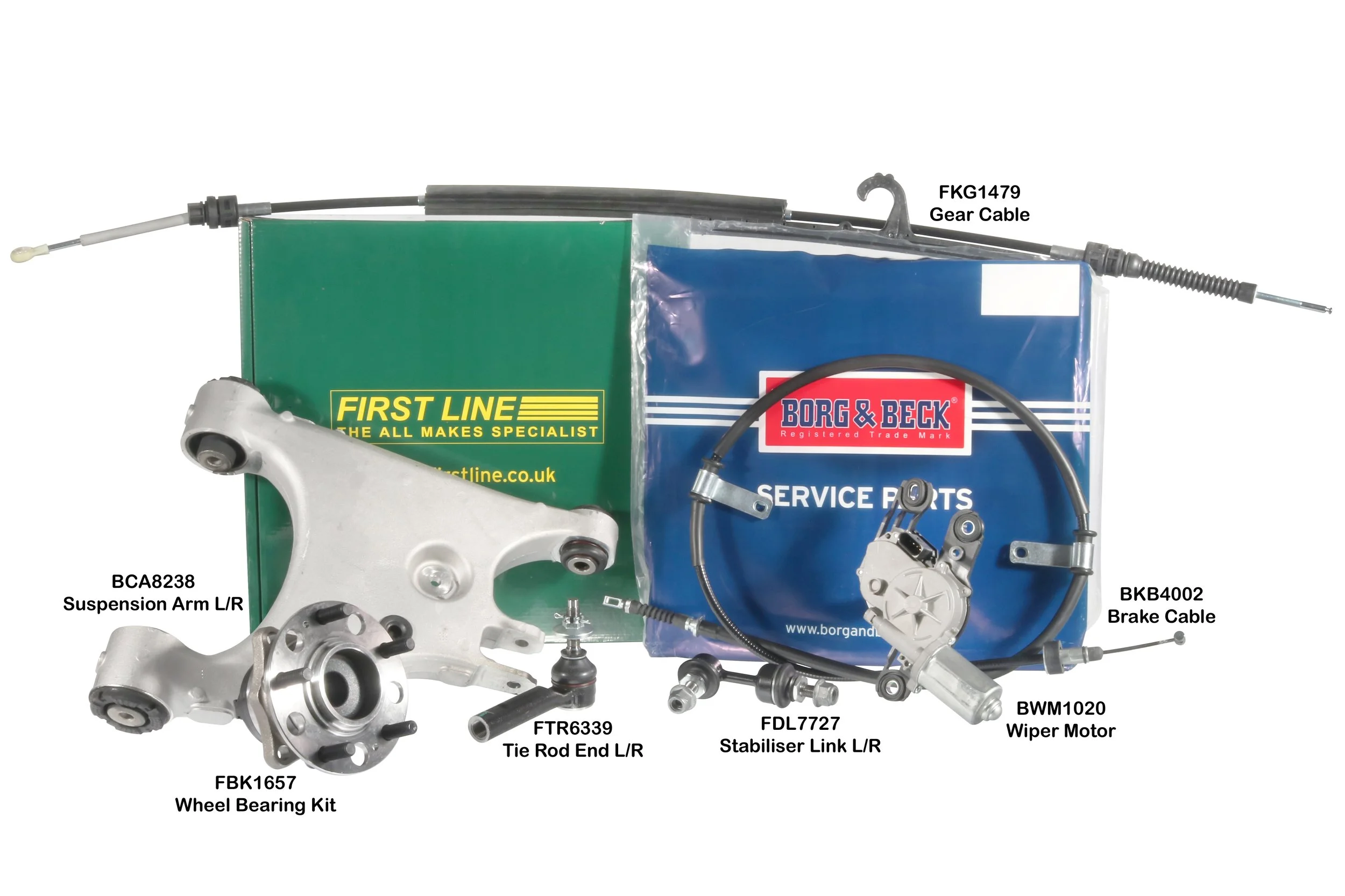 Highlights in the cables category include Borg & Beck BKB4002, a new brake cable for the Kia Picanto, and FKG1479