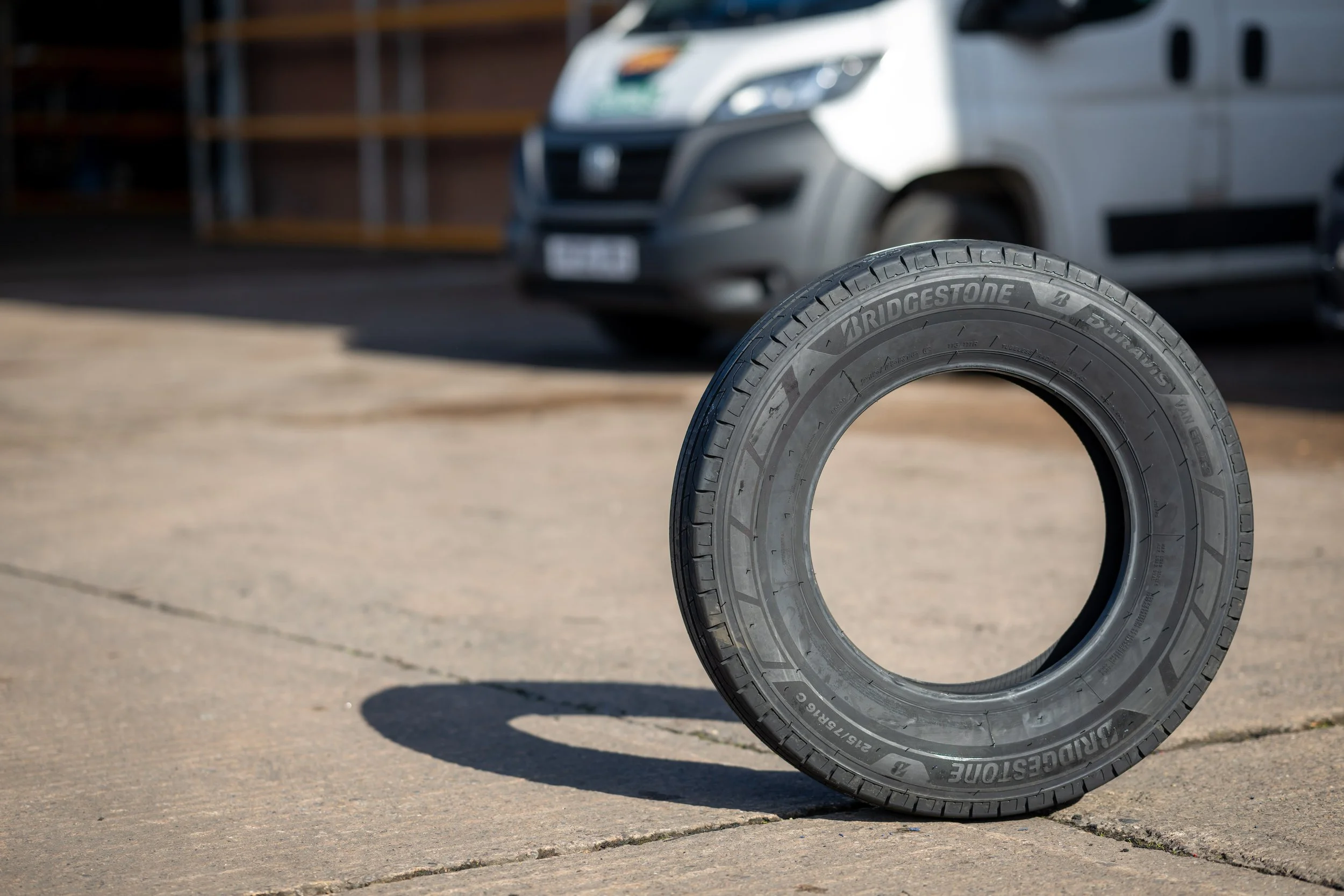 the Bridgestone Duravis Van tyre offers best-in-class mileage for extended tyre life