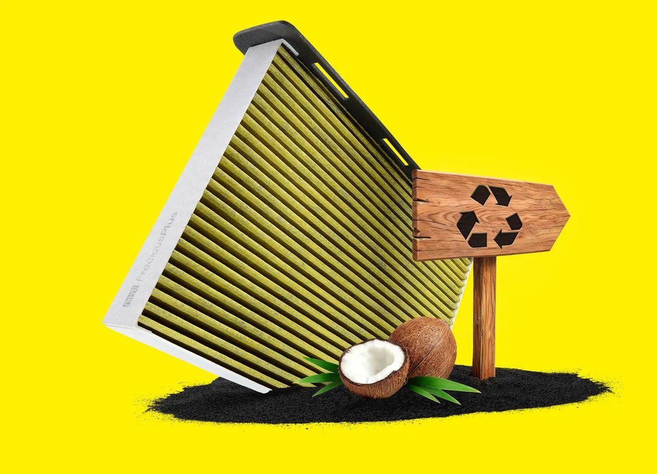At Automechanika, MANN-FILTER will be showcasing new FreciousPlus cabin air filters with recycled coconut-based activated carbon
