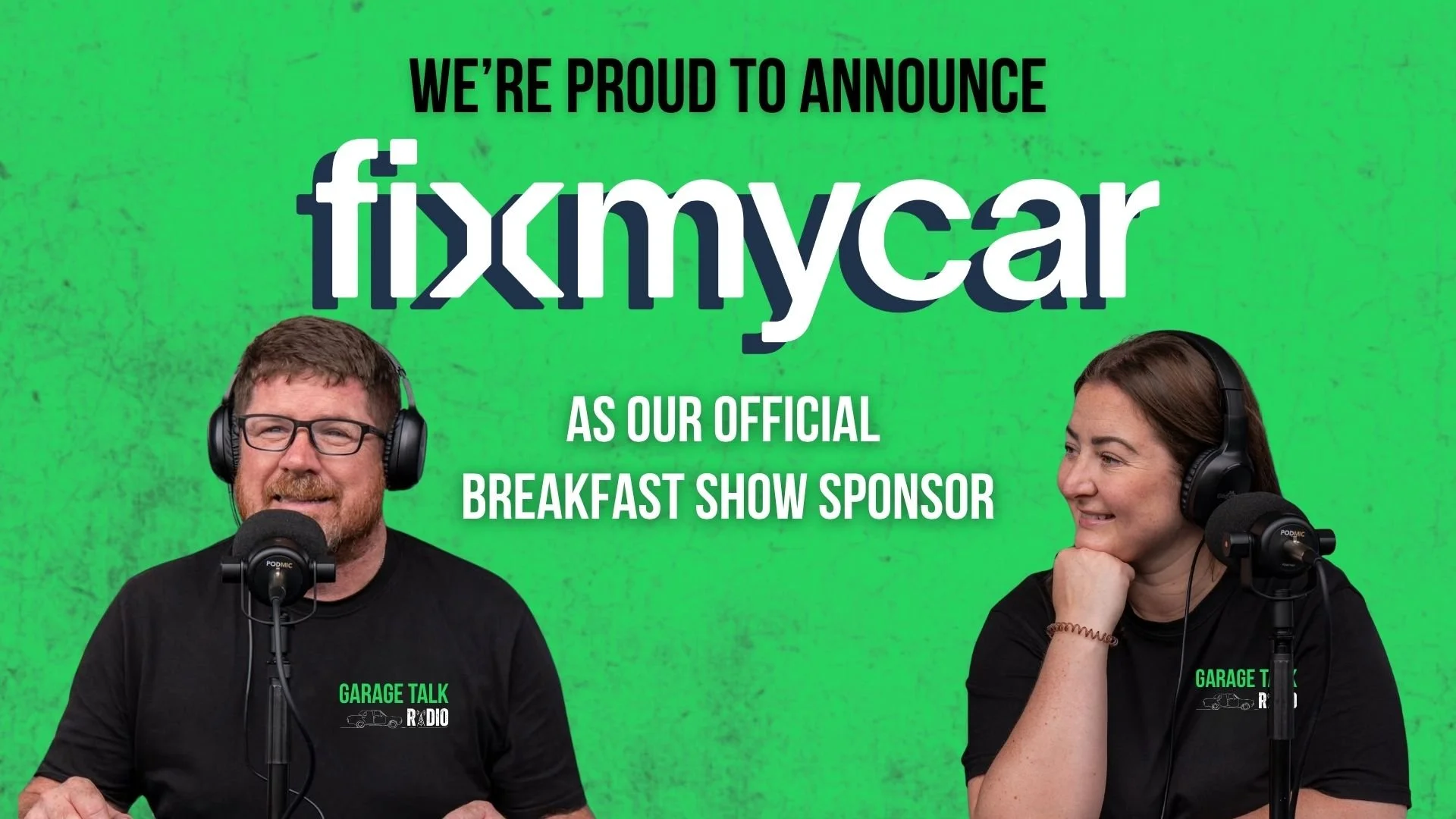The partnership will see FixMyCar sponsor the station's flagship Breakfast Show as Garage Talk Radio continues to grow its programming and audience across the industry