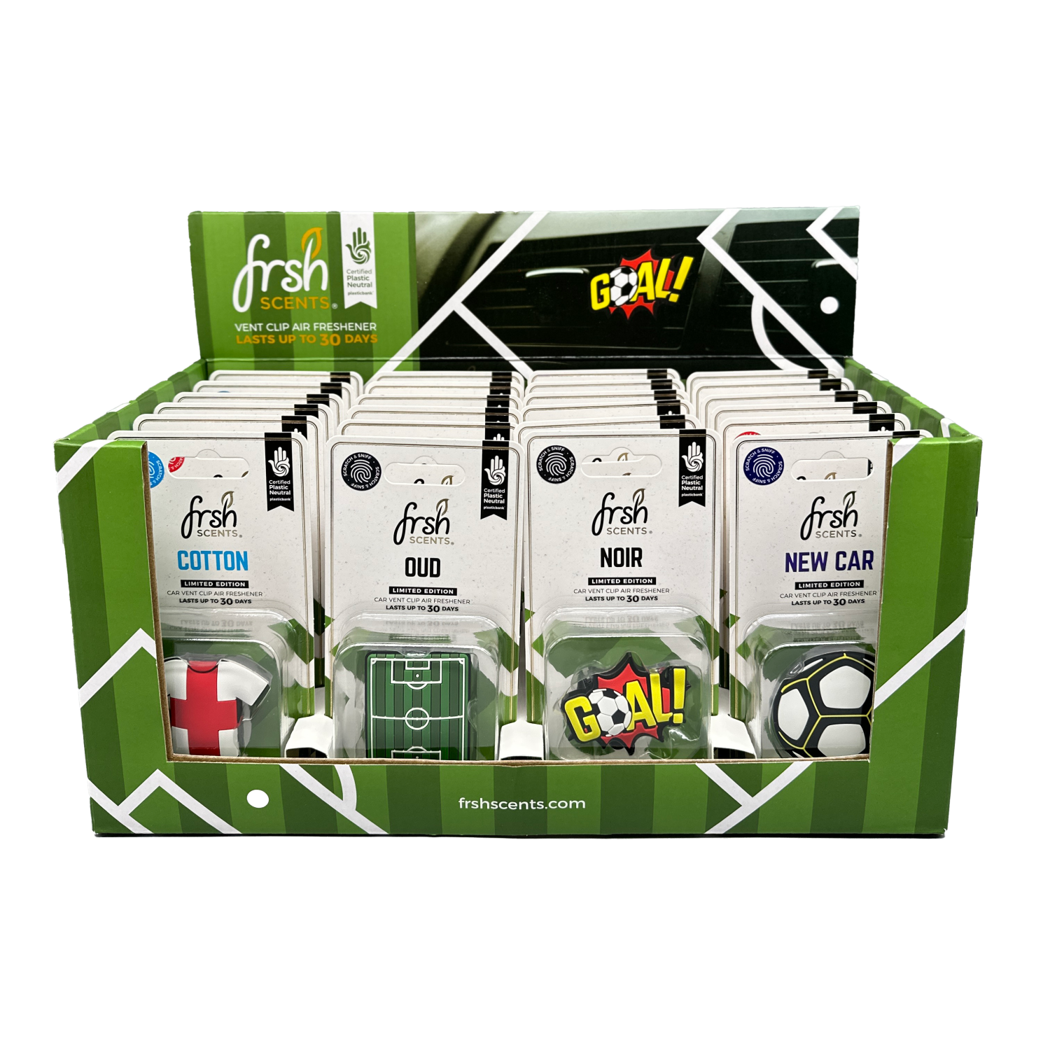 In preparation of the upcoming FIFA World Cup in June, Frsh Scents has created a football themed range for fans to enjoy.