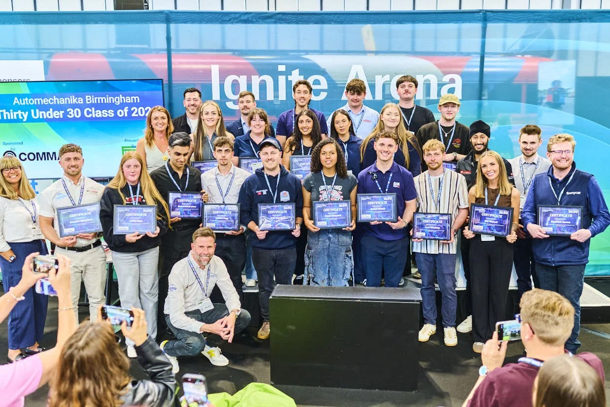 The UK Garage & Bodyshop Event has celebrated the winners of its highly anticipated Automechanika Birmingham Thirty Under 30 Awards