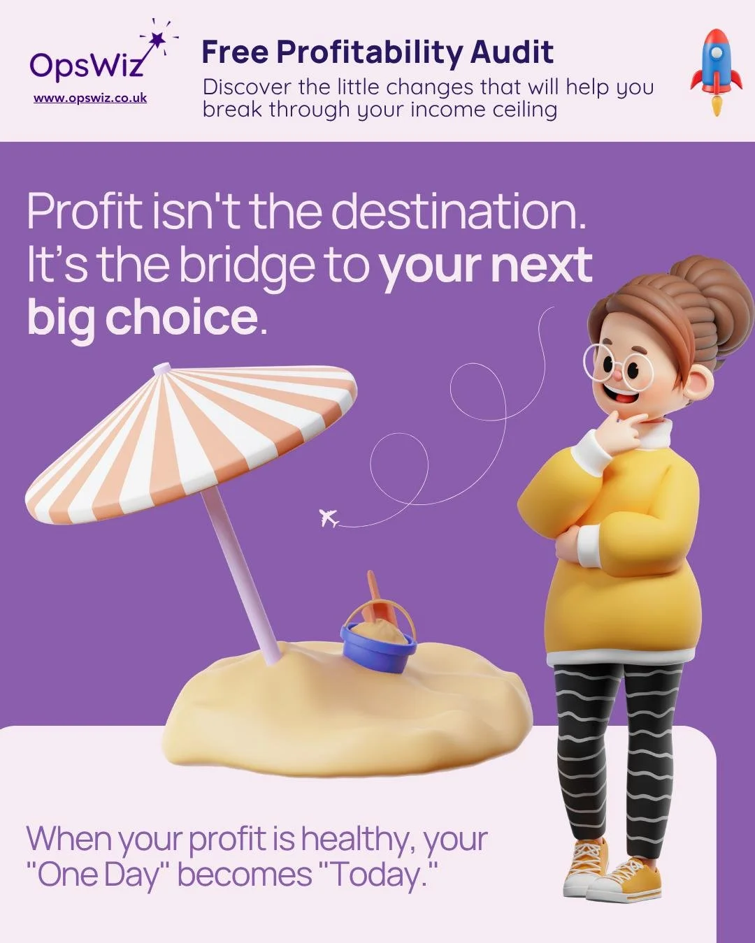 Profit is the bridge to choice. 

We often talk about profit as a number at the bottom of a spreadsheet, but in reality, it&rsquo;s the most powerful tool in your CEO kit. Why? Because profit equals options.

When your margins are thin and you&rsquo;
