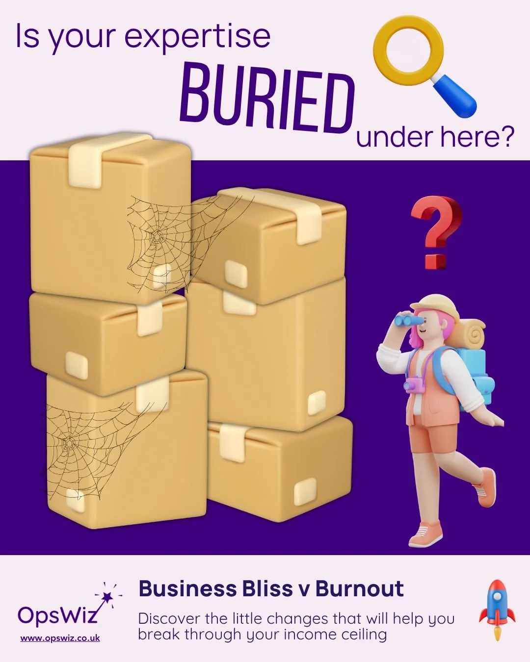 Your "Wisdom Advantage" is your greatest asset. Don&rsquo;t let it get buried under a mountain of cardboard boxes.

We&rsquo;ve all been there. You started this business to do the deep work you love&mdash;the therapy, the coaching, the crea