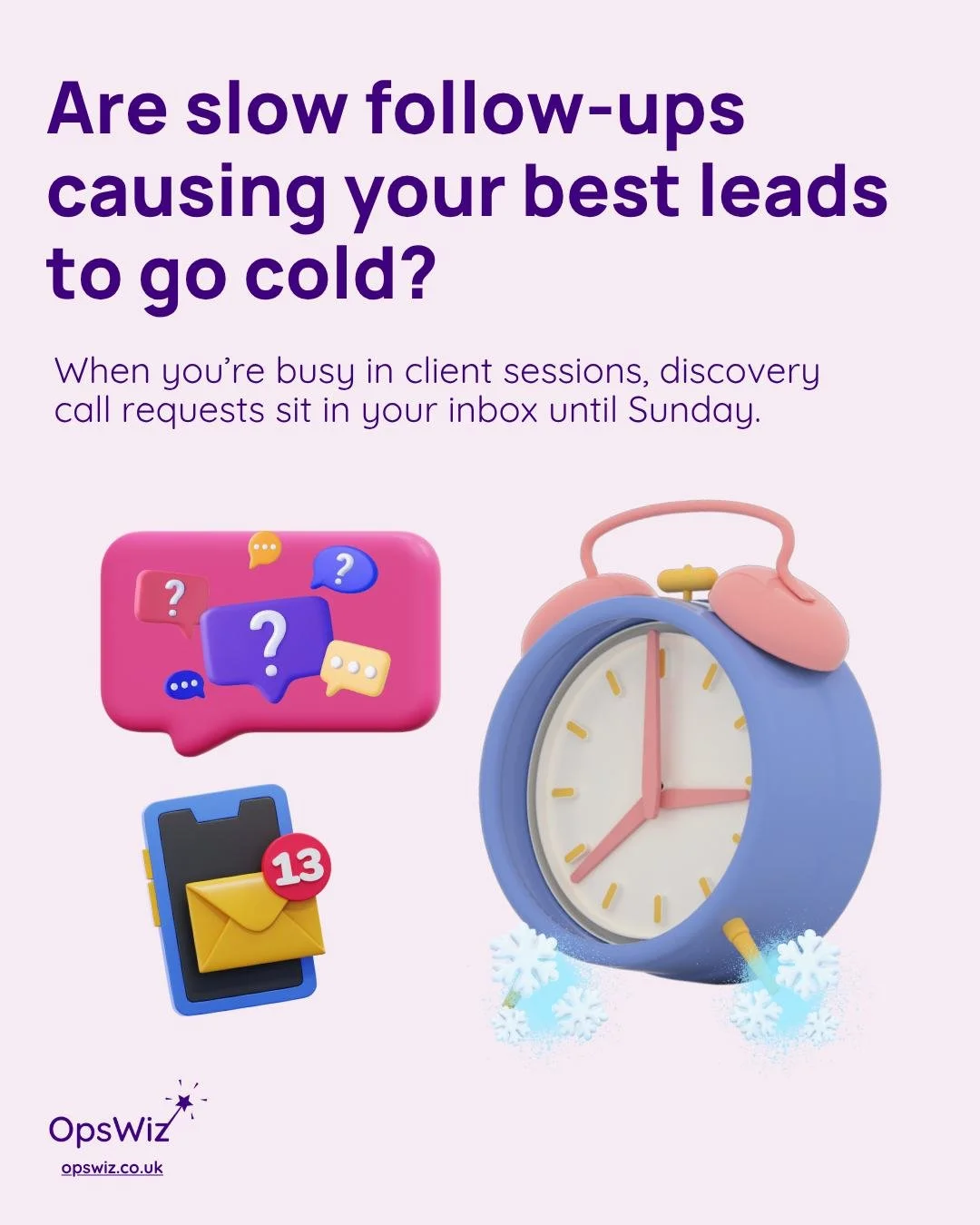 When a prospective client reaches out to book a call, their momentum and motivation are at their absolute peak. They are actively looking for help, ready to take action, and eager to connect. 

However, when your day is packed with back-to-back clien
