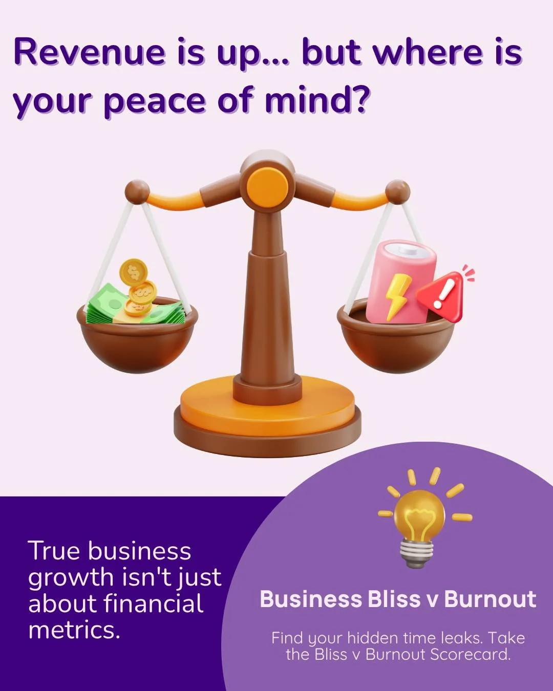 You can hit high revenue targets, keep your client schedule completely full, and still find yourself drowning in fatigue. 

When you built your business, you likely did it for freedom, flexibility, and control over your life. Yet so many successful s