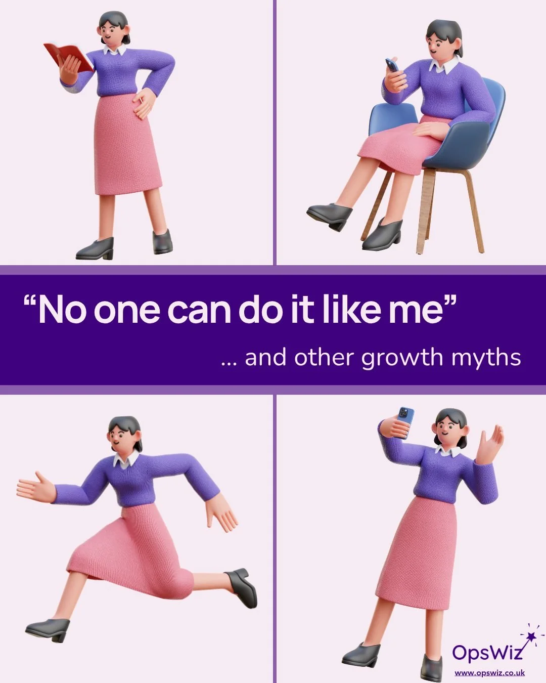 Have you ever caught yourself saying, "It's just faster if I do it myself"?

If you find yourself repeating the narrative that no one else can handle your back office, it's time to examine what's really keeping you stuck.

When you're under