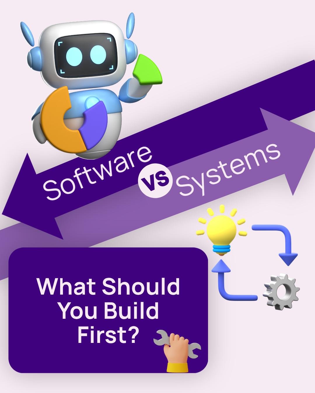 Software vs. Systems: What Should You Build First?

Is expensive software really going to fix your back-office headaches, or is it just automating your chaos?

If you've ever signed up for a shiny new platform hoping it would magically solve your adm