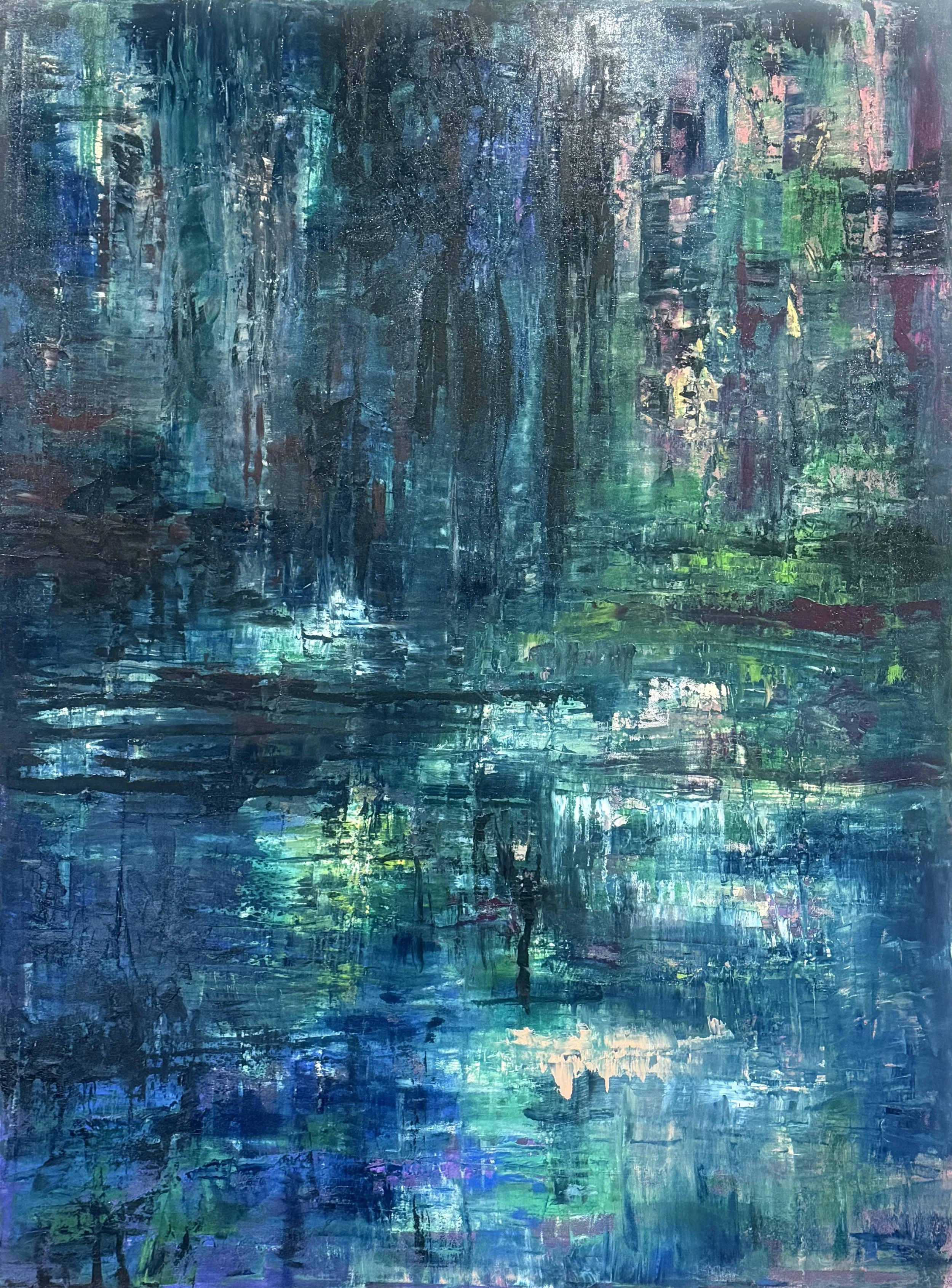 Reflet 1 - Mixte 
Majeure : peinture à l’huile - 130x97cm - 2026
