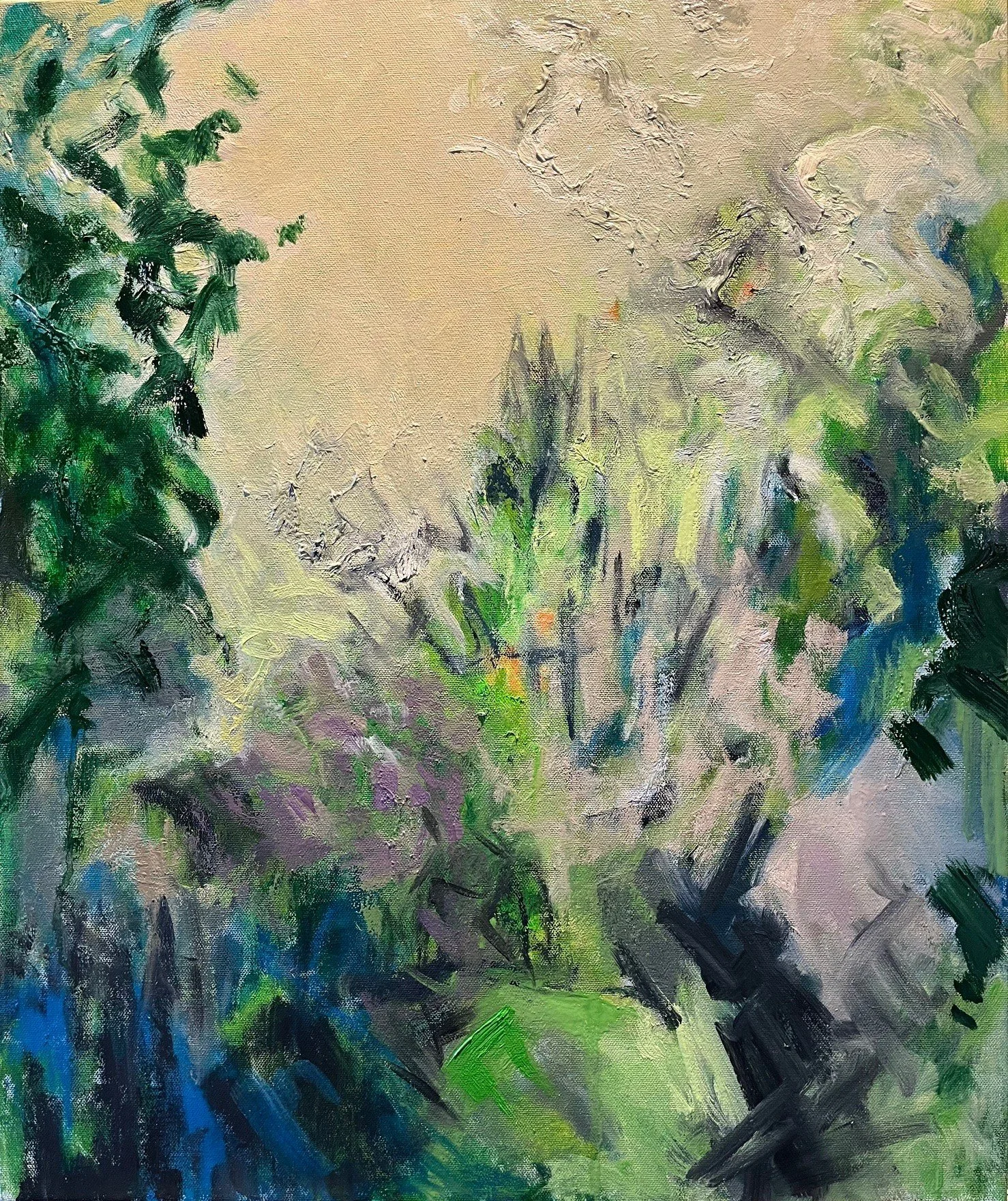 Paysage - huile sur toile - 60x50cm - 2024