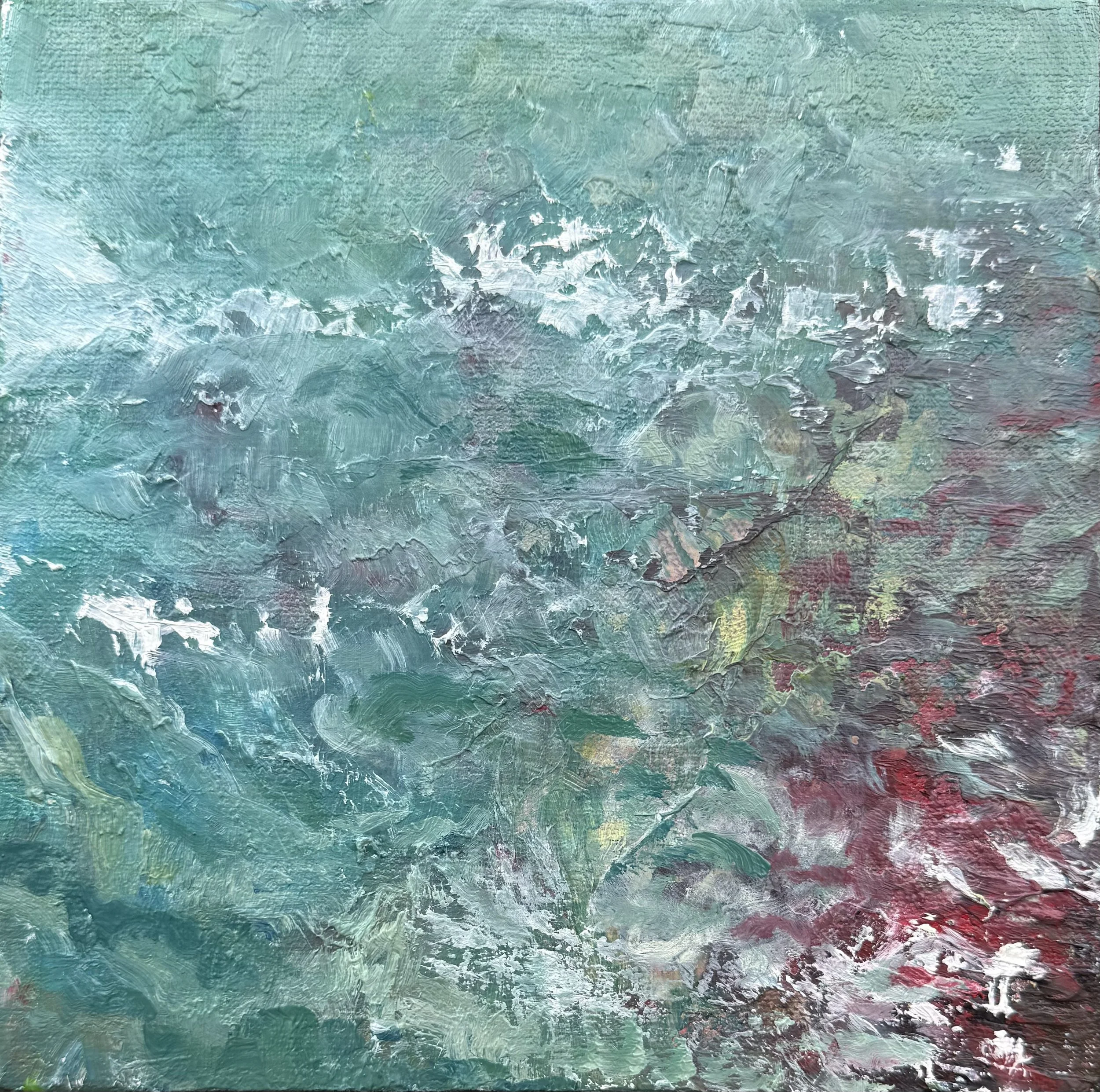 Série Chemin intime 10 - Techniques mixtes huile majeure - 20 x 20 cm - 2026