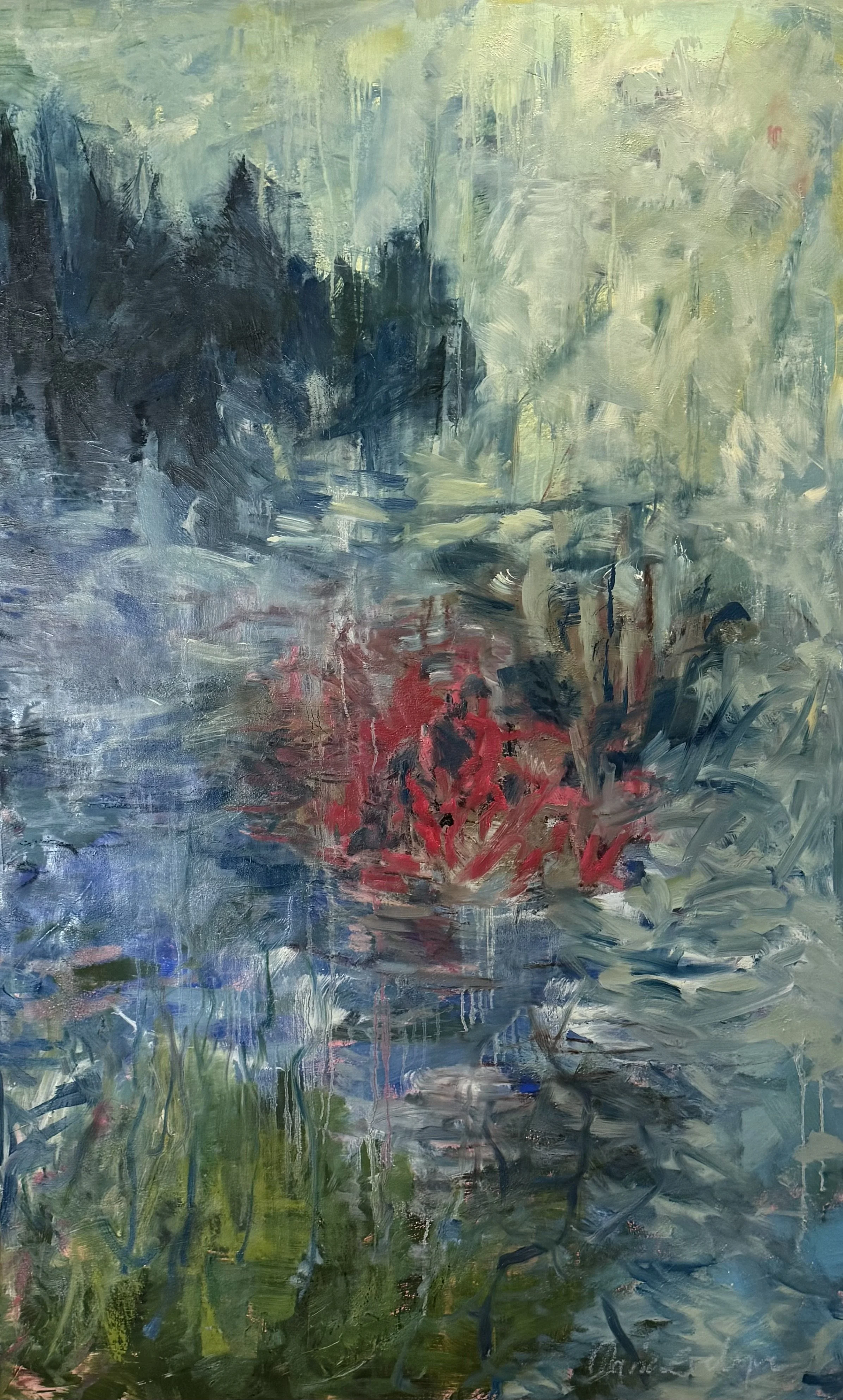 Triptyque 3/3 - Battements d'existence - Techniques mixtes, huile majeure - 170x104 x3 - 2026