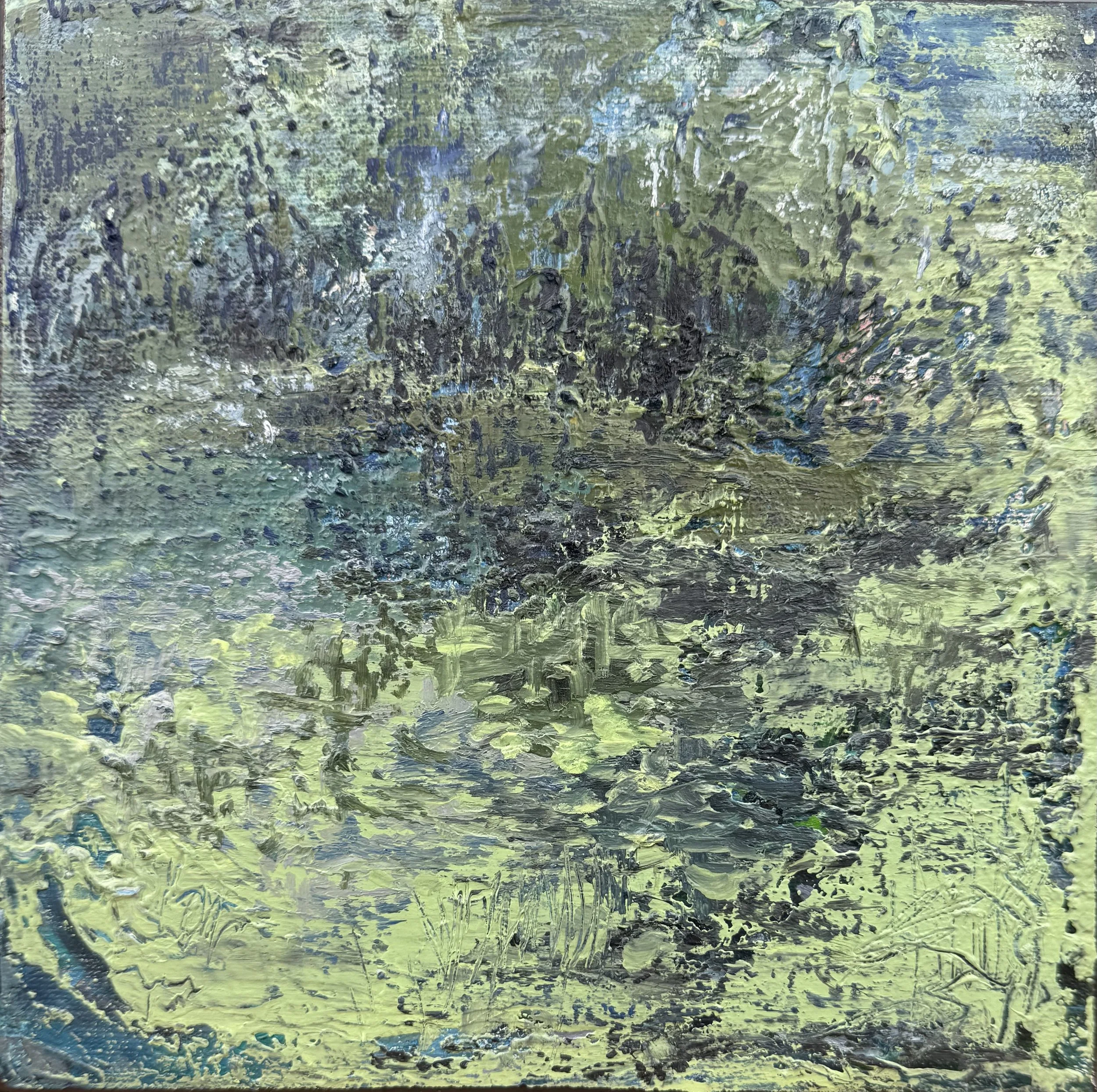Série Chemin intime 11 - Techniques mixtes huile majeure - 20 x 20 cm - 2026