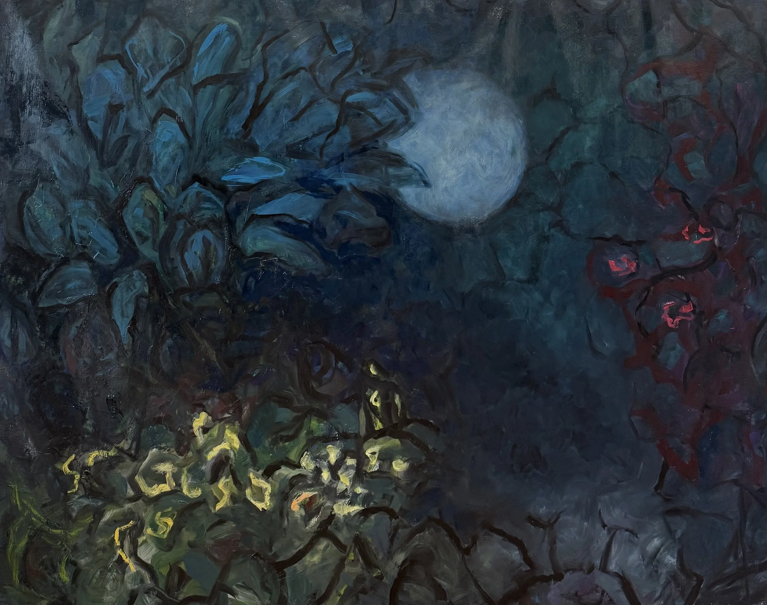 Clair de silence - Techniques mixtes, huile majeure - 150x200cm - 2026