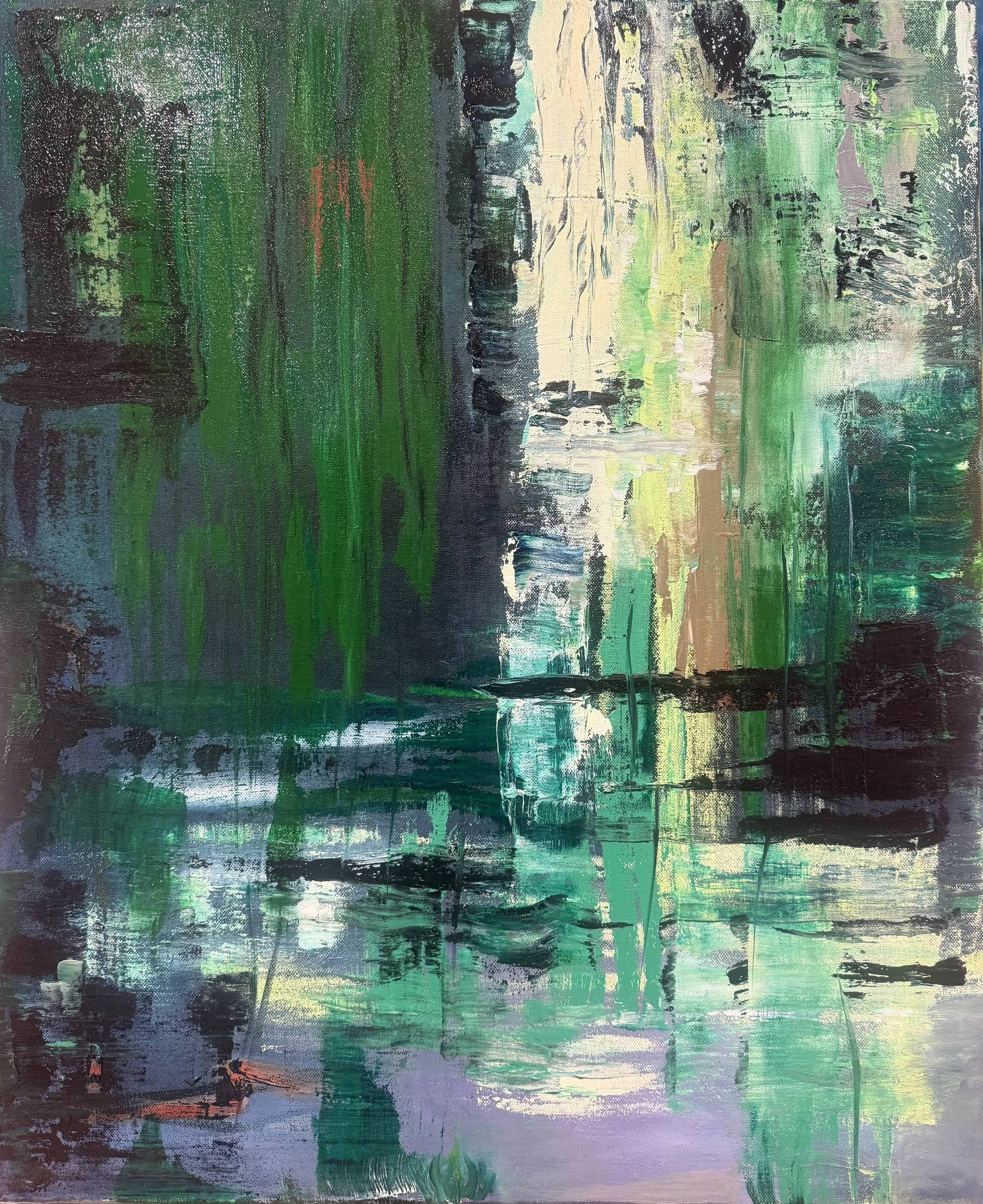 Reflet 4 - Mixte 
Majeure : peinture à l’huile - 61x50cm - 2026
