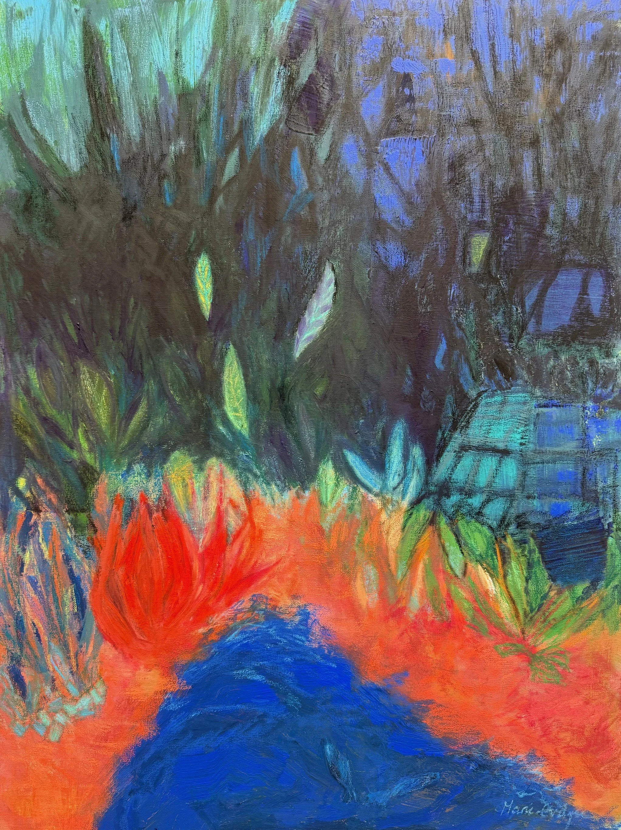 Rêverie - huile sur toile - 80x60cm - 2025