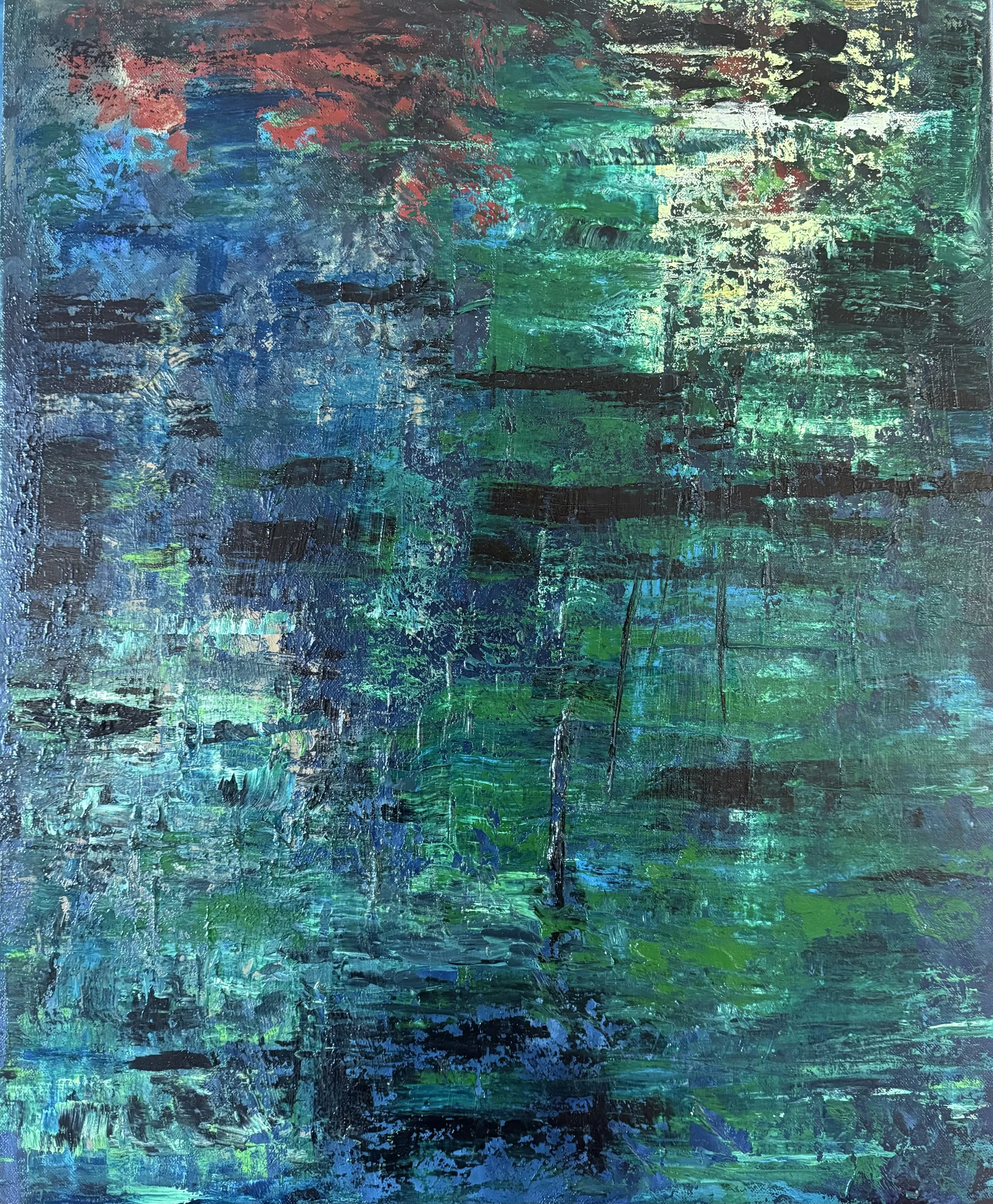Reflet 2 - Mixte 
Majeure : peinture à l’huile - 61x50cm - 2026
