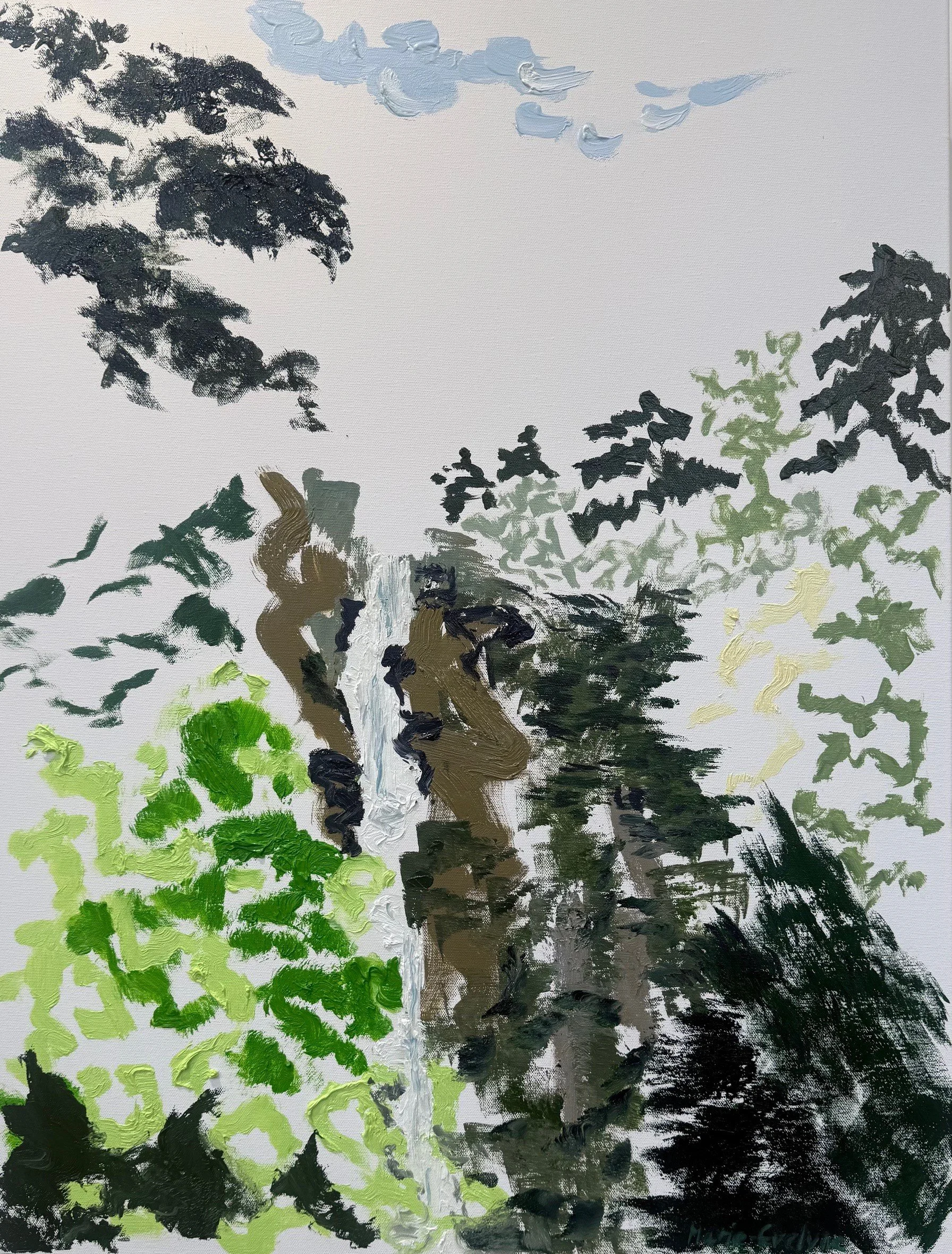 Faille au Nord I - huile sur toile - 80x60cm - 2025