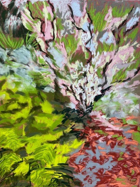 Retour de Madère - pastel sec sur papier technique - 40x30cm - 2024