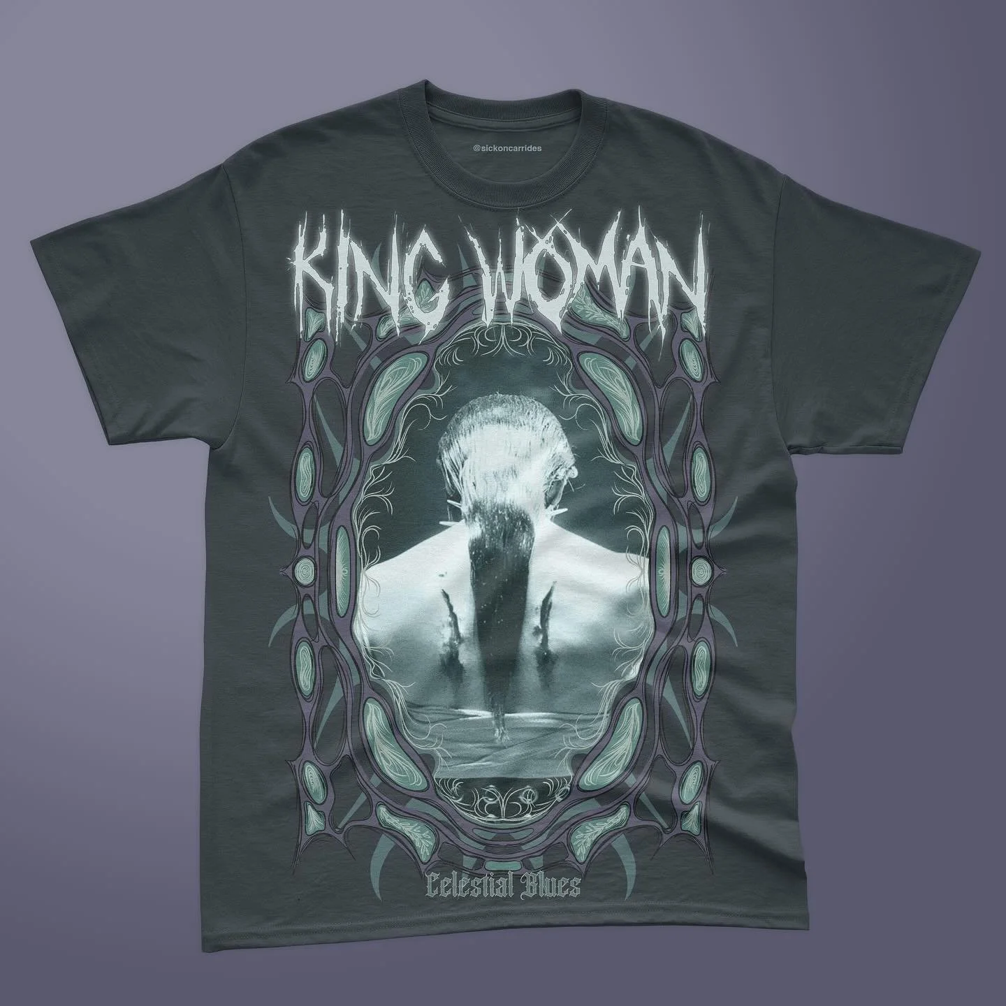 KING WOMAN - CELESTIAL BLUES ❤️&zwj;🩹
.
.
#graphicdesign #graphicdesigner #fandesign #kingwomanband #celestialblues #fanart #metalband #bandshirt