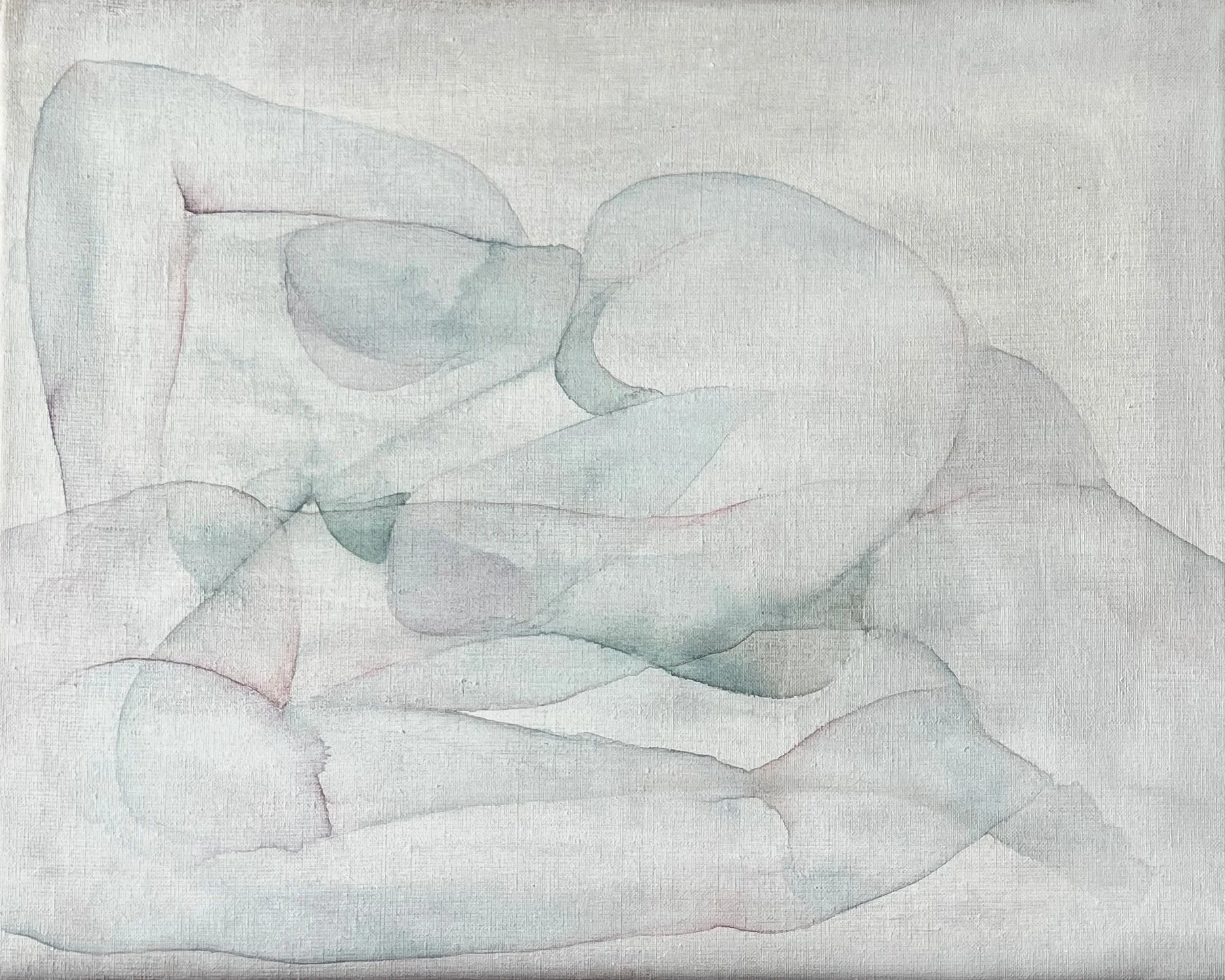 50cm x 40cm 
Watercolor on linen