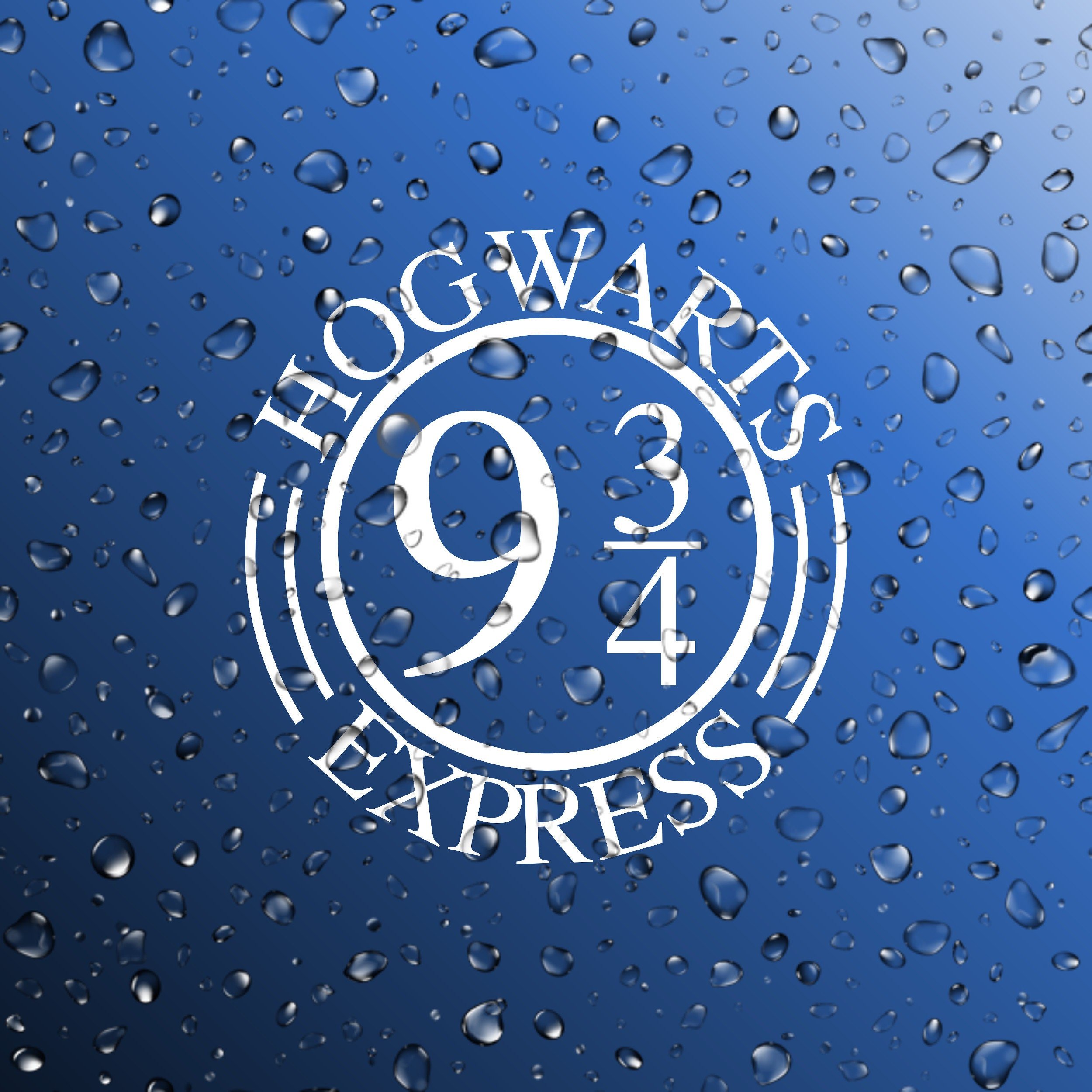 Harry Potter Hogwards Express Station Platform Number Vinyl Decal