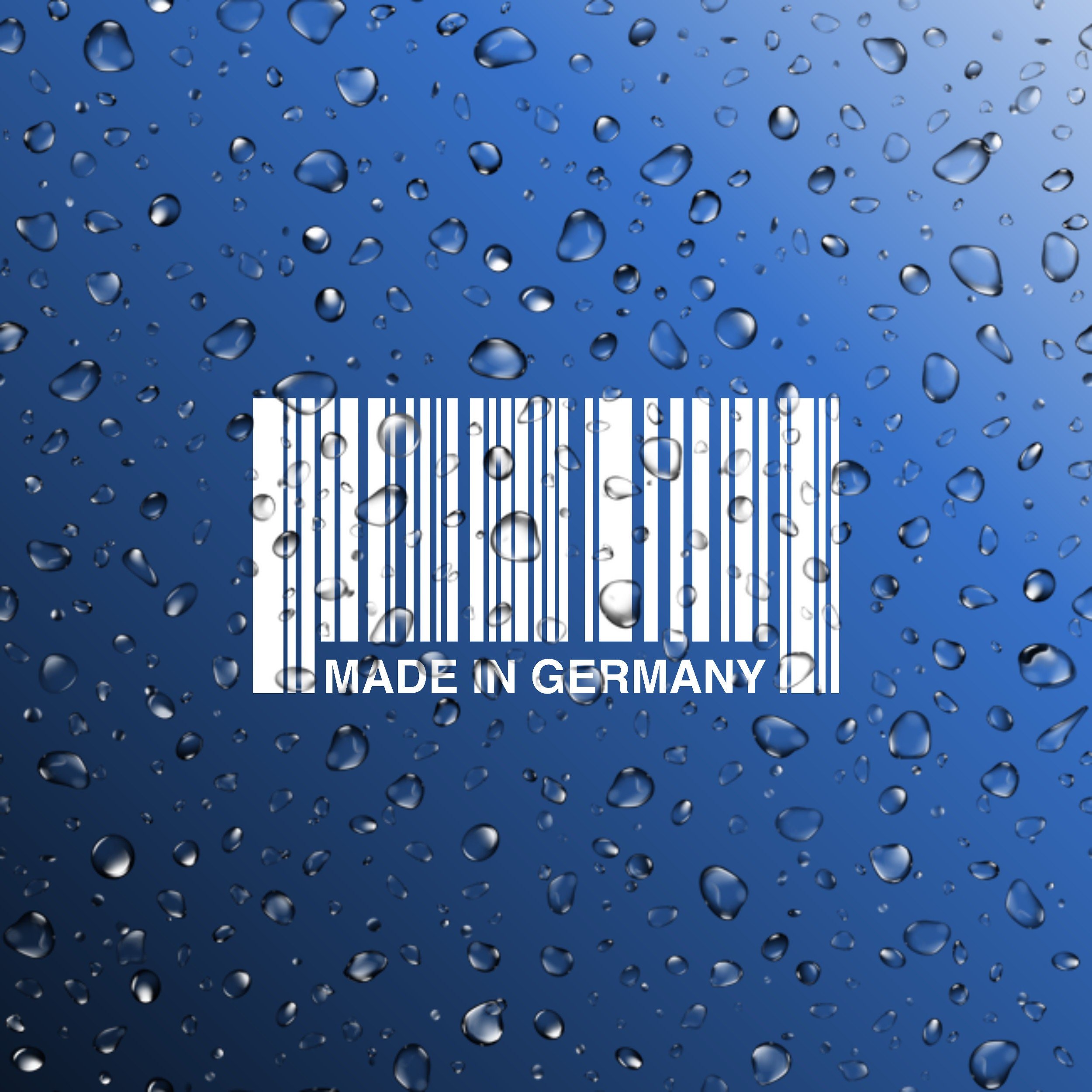 Made in Germany Barcode Vinyl Decal Car Scene
