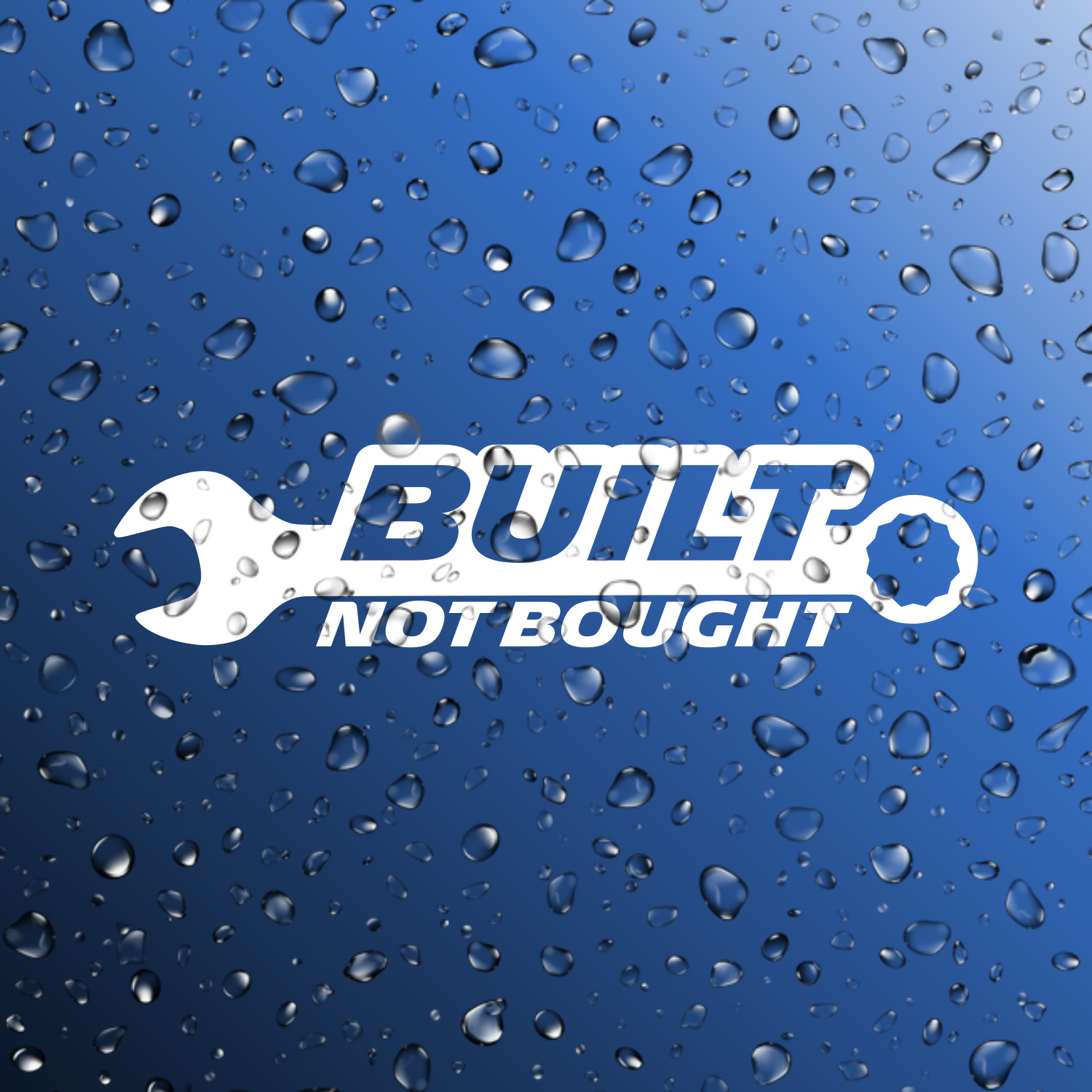 Built Not Bought Campervan Camper Car Self-Build Fun Sticker Decal