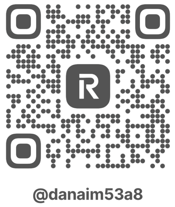 QR code with the text '@danaim53a8' below it.