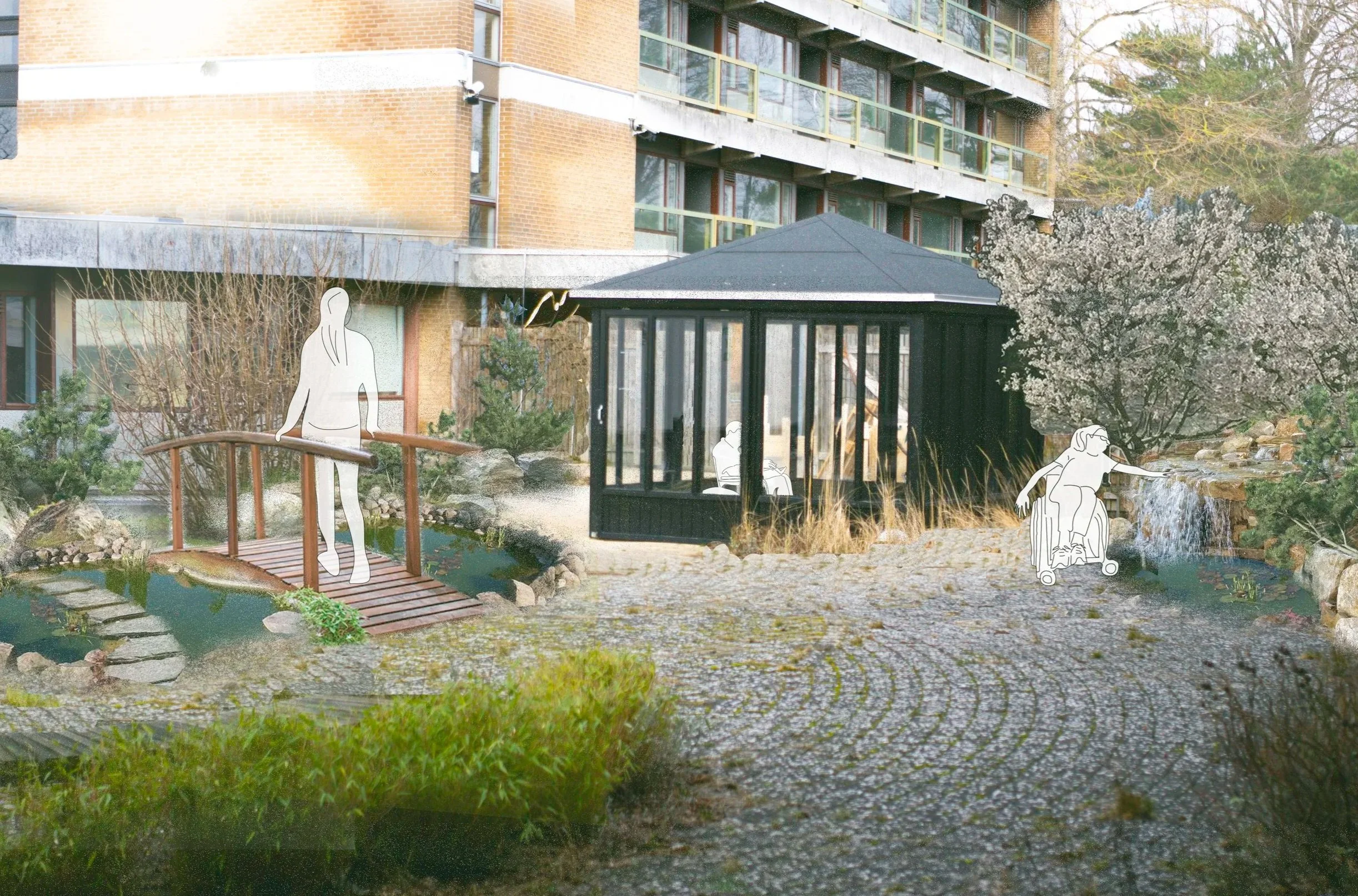 Health Design - Therapy garden for people with acquired brain injuries, Bystævneparken