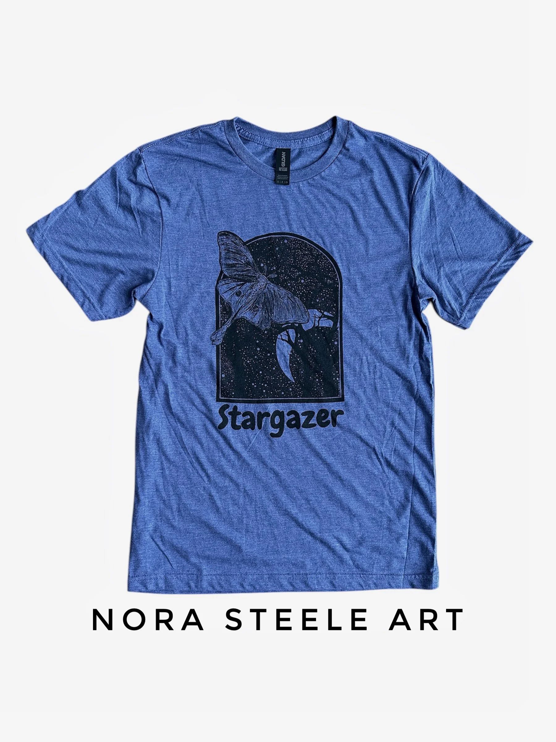 Stargazer - Up-cycled T-shirt Shirt - SMALL