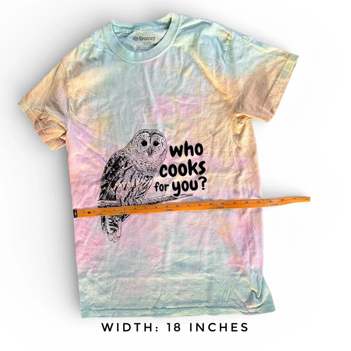 T-shirt width 18 inches