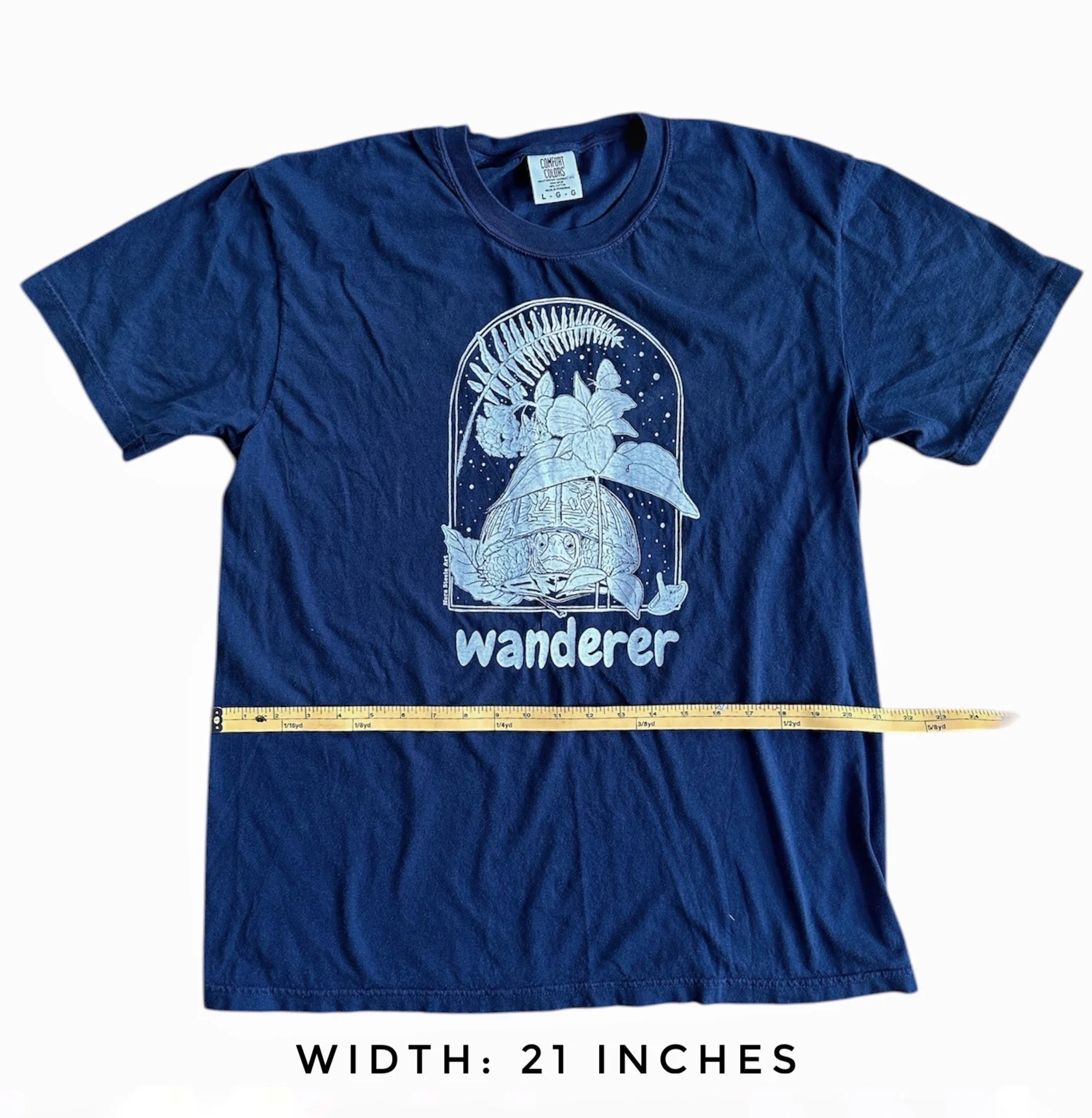 T-shirt width 21 inches