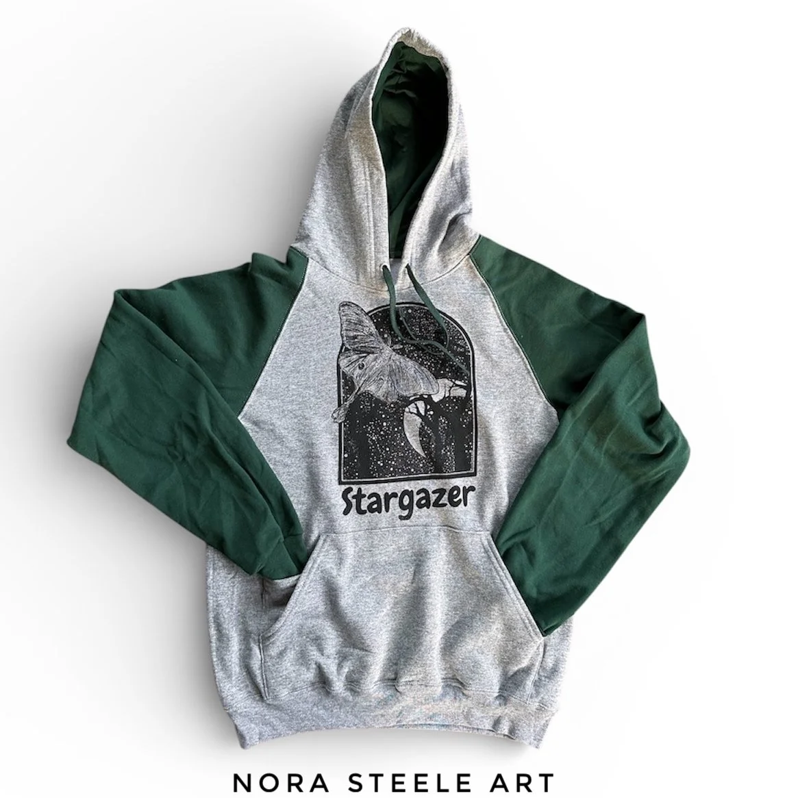 Stargazer - Up-cycled Hoodie - SMALL