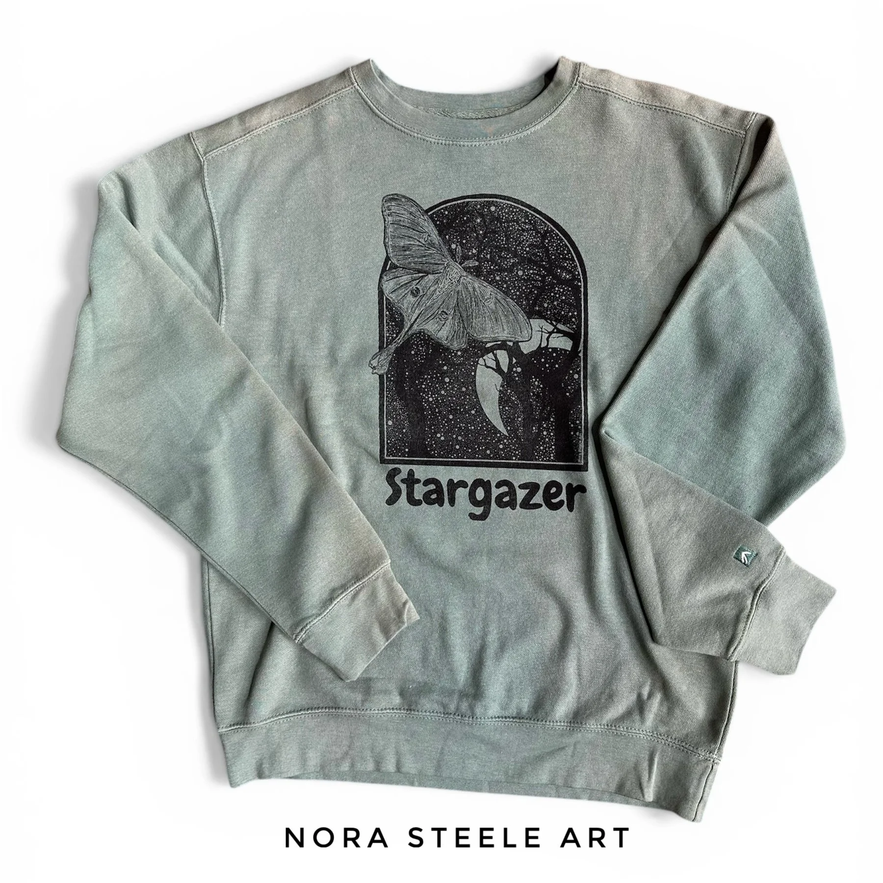 Stargazer - Up-cycled Sweatshirt - SMALL