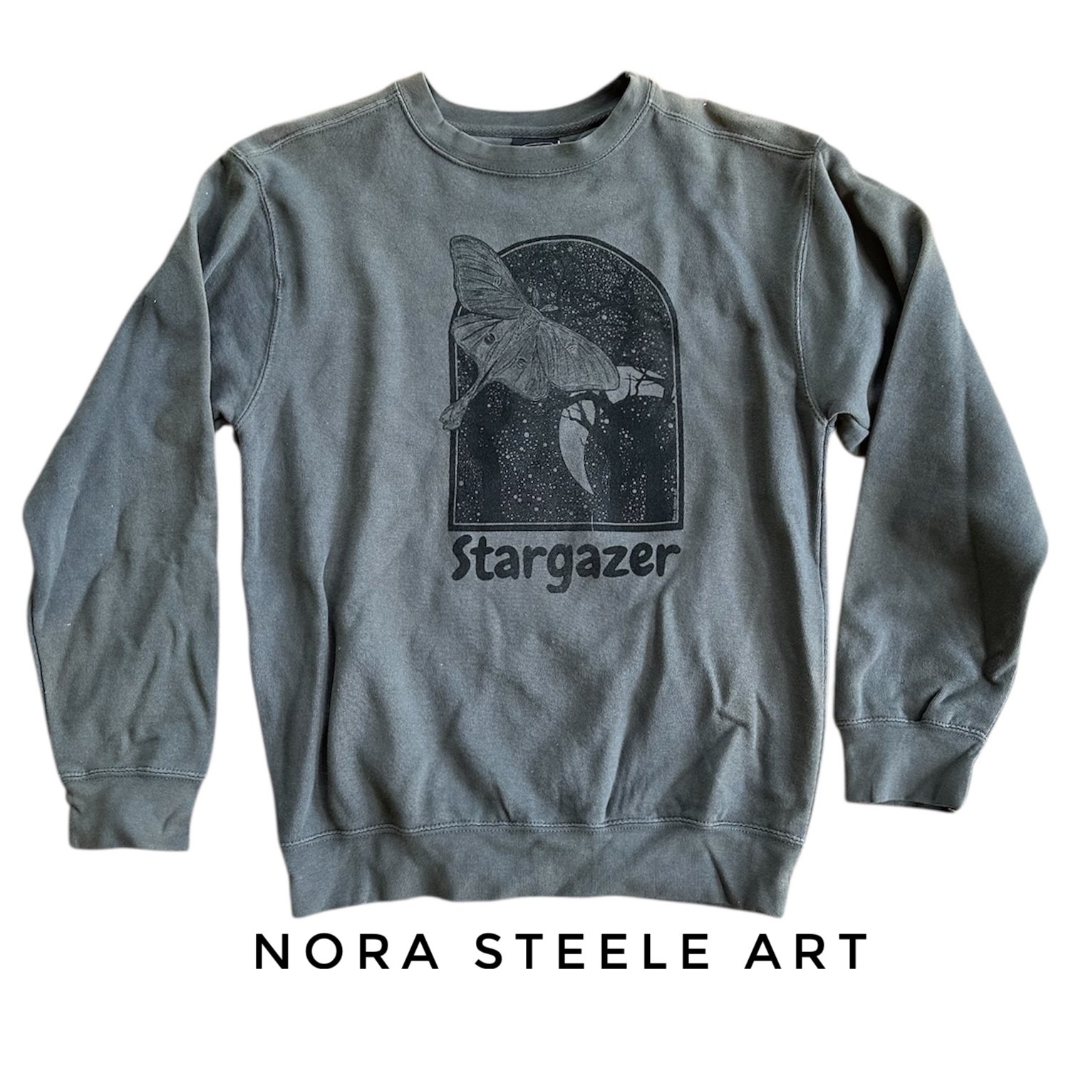 Stargazer- Up-cycled Sweatshirt - SMALL