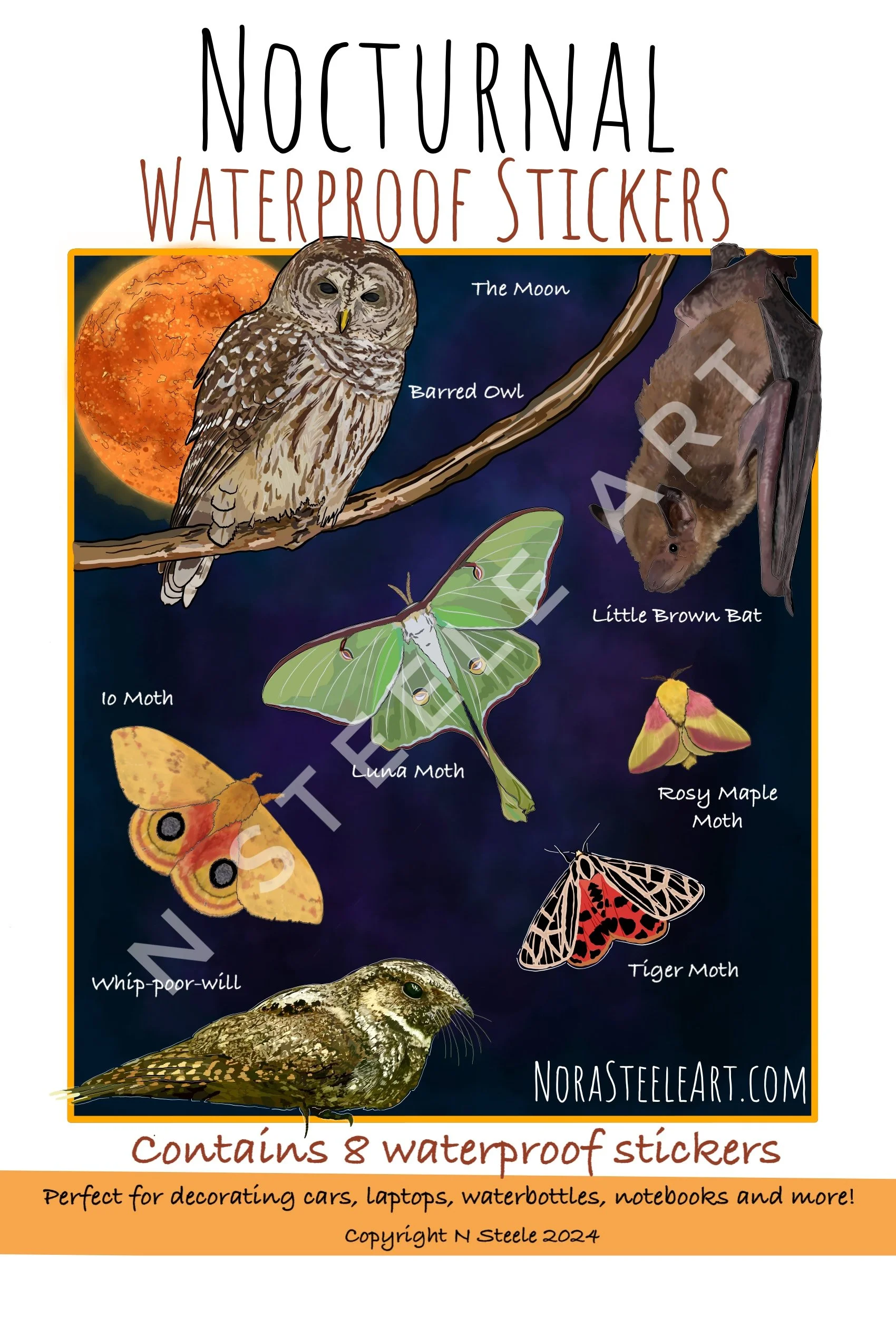 Nocturnal sticker pack cover art