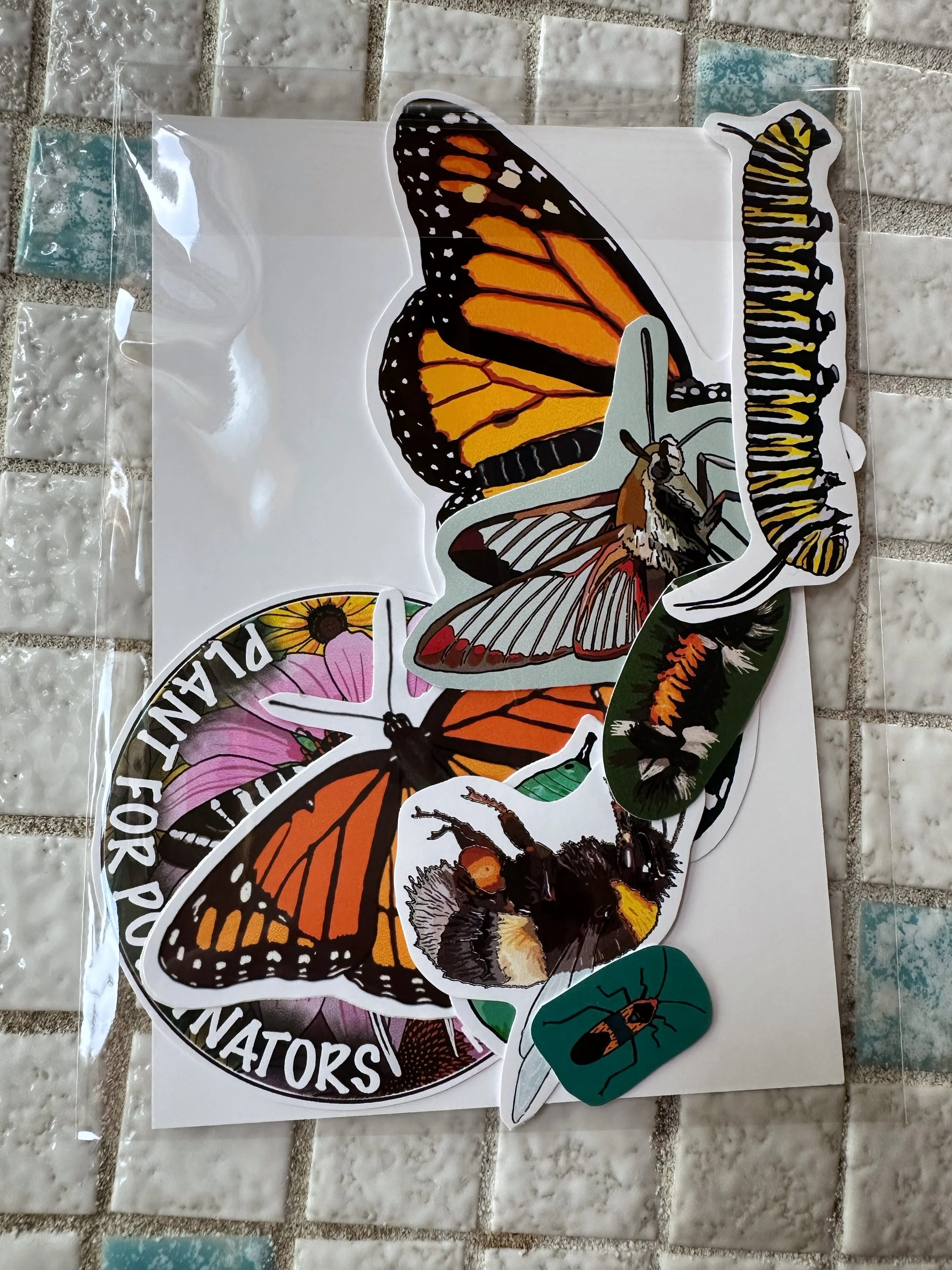 Monarch friends sticker pack with stickers