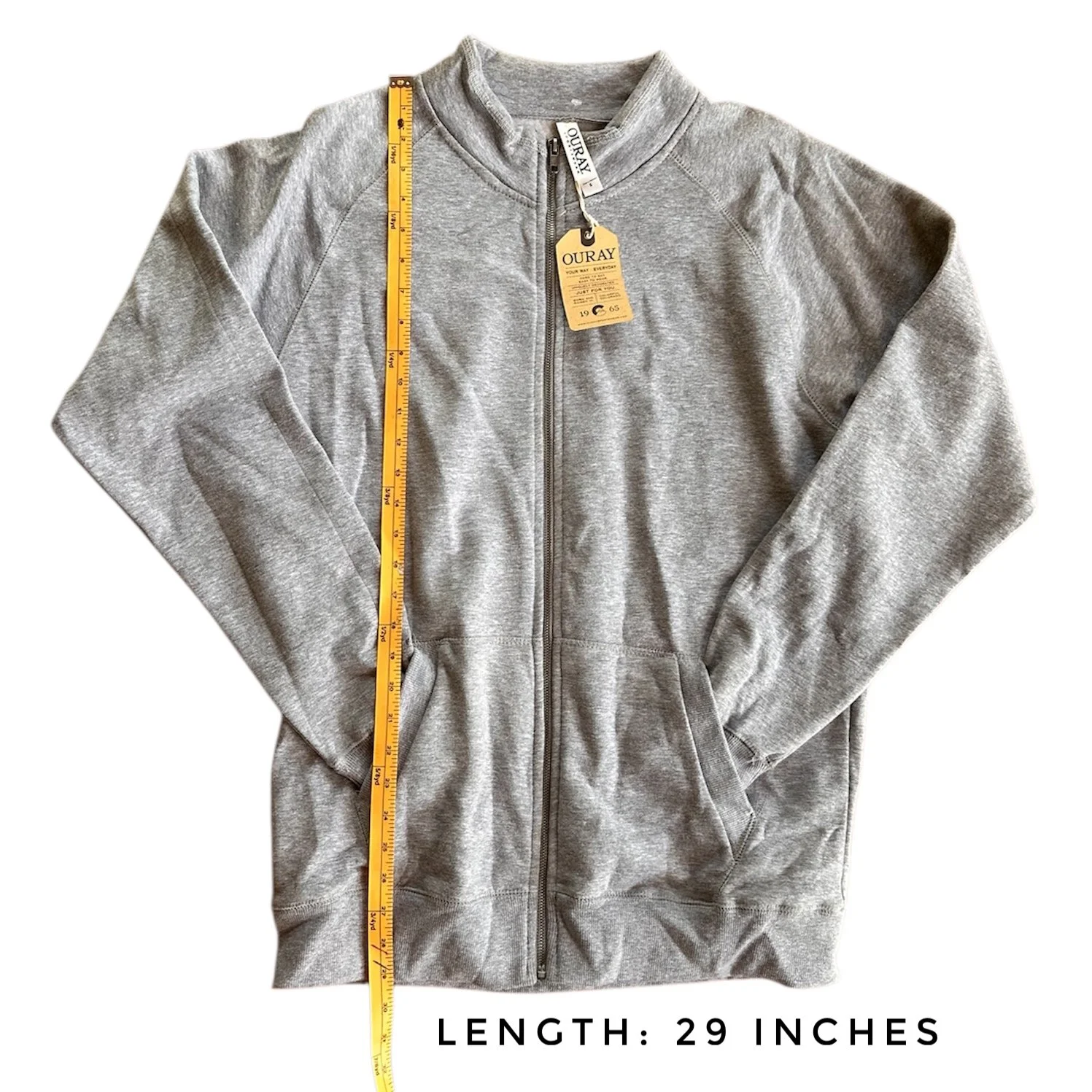 Sweatshirt length 29 inches