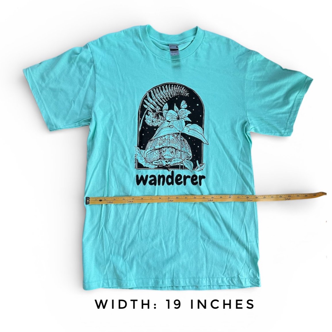 T-shirt width 19 inches
