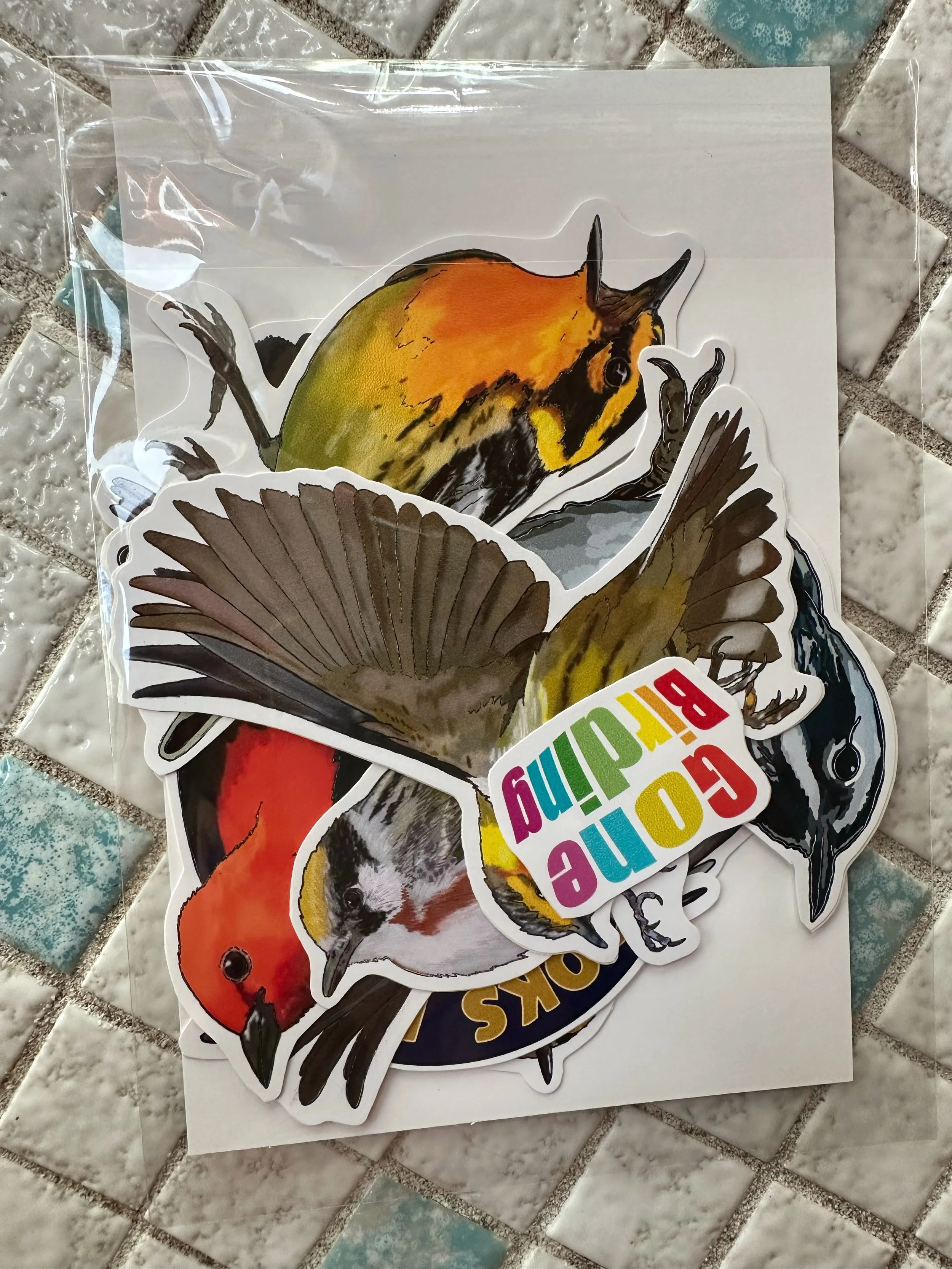 Spring migration sticker pack with the stickers in it