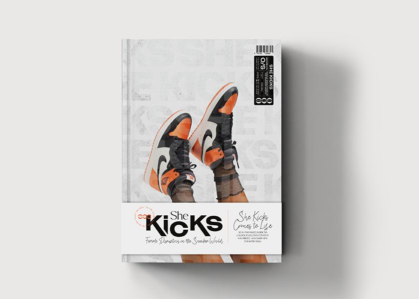 She Kicks Nav Gill Womens Sneaker Book Cover Air Jordan 1 Satin Shattered Backboard AJ1