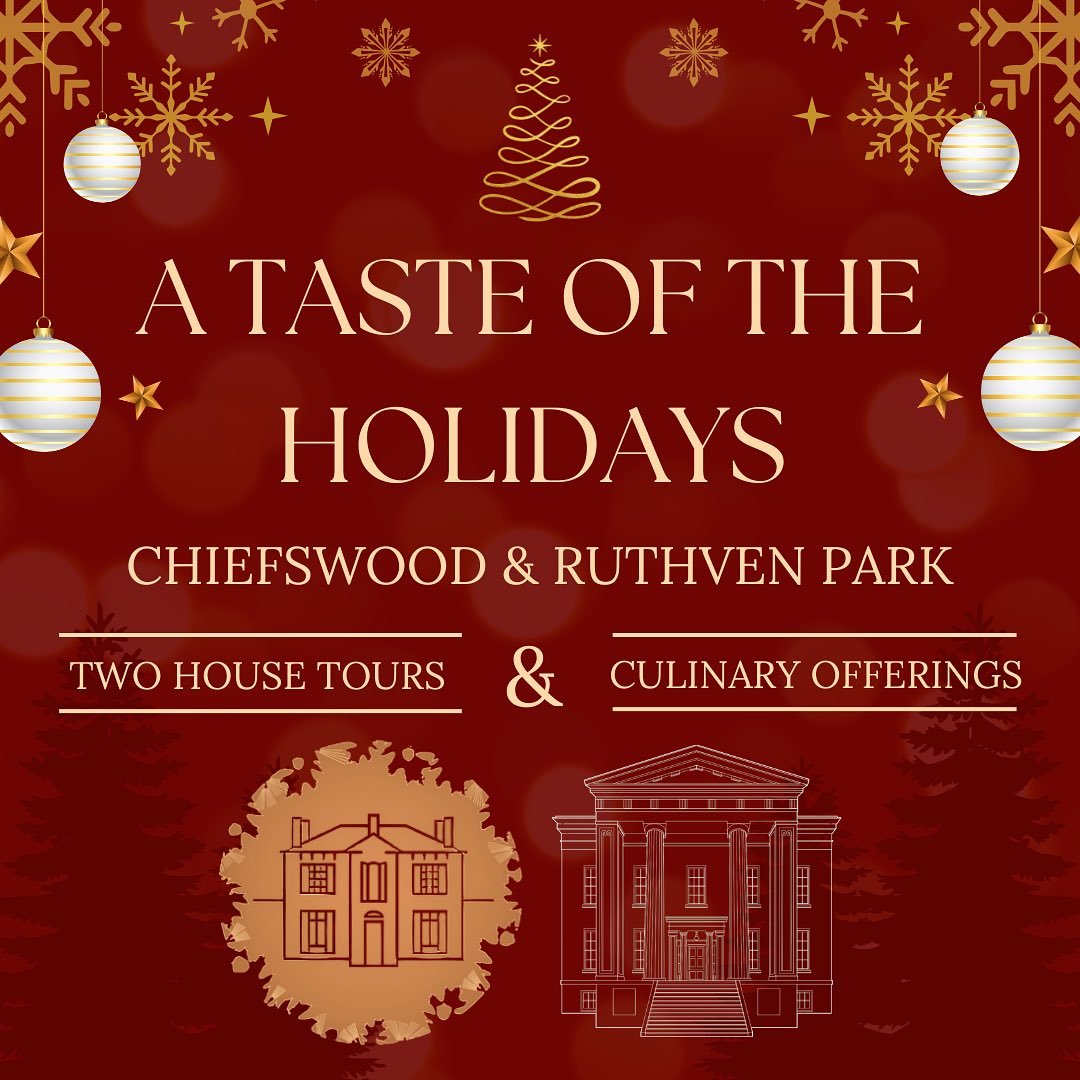 🎄✨ A Taste of the Holidays ✨🎄 

TICKETS SELLING FAST!

November 29th, December 6th &amp; 13th, 2025 

$40 per person | Pre-registration required

Celebrate the season with a cozy and culture-rich holiday experience at Chiefswood National Historic S