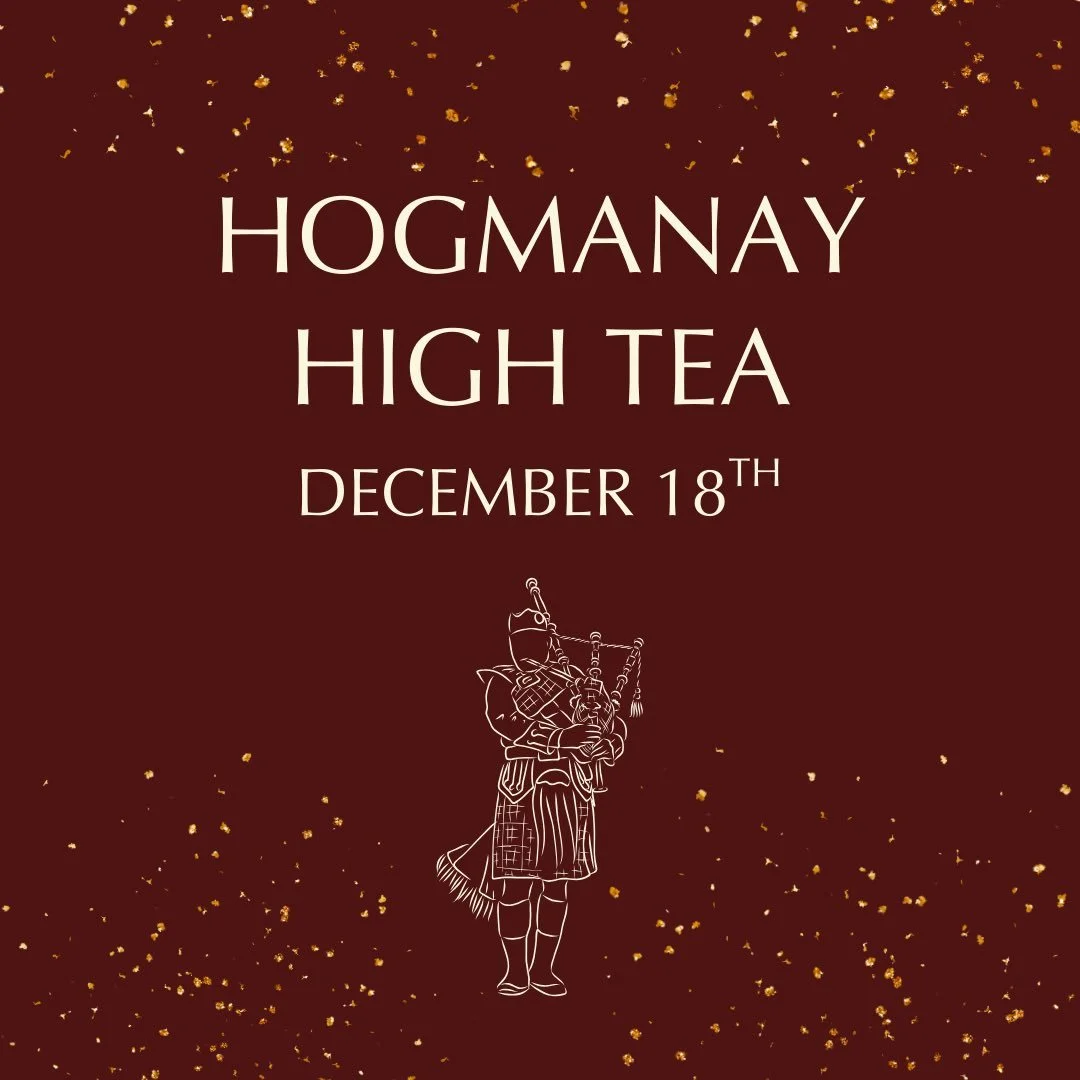 December 18th 2025
5:30pm &ndash; 7:30pm
$65 per person

Celebrate the Scottish tradition of Hogmanay with an enchanting evening at our Hogmanay High Tea.

Your ticket includes a guided main-level tour of the historic mansion, where you&rsquo;ll expl