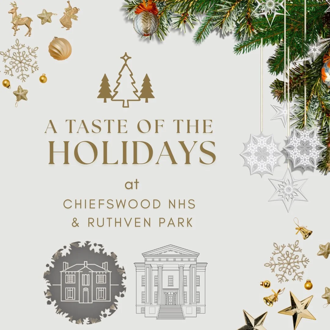SOME SPOTS LEFT FOR THIS SATURDAY!

Celebrate the season with A Taste of the Holidays at Chiefswood NHS &amp; Ruthven Park. Explore two beloved local historic homes dressed in Victorian holiday d&eacute;cor, filled with rich stories, festive traditio