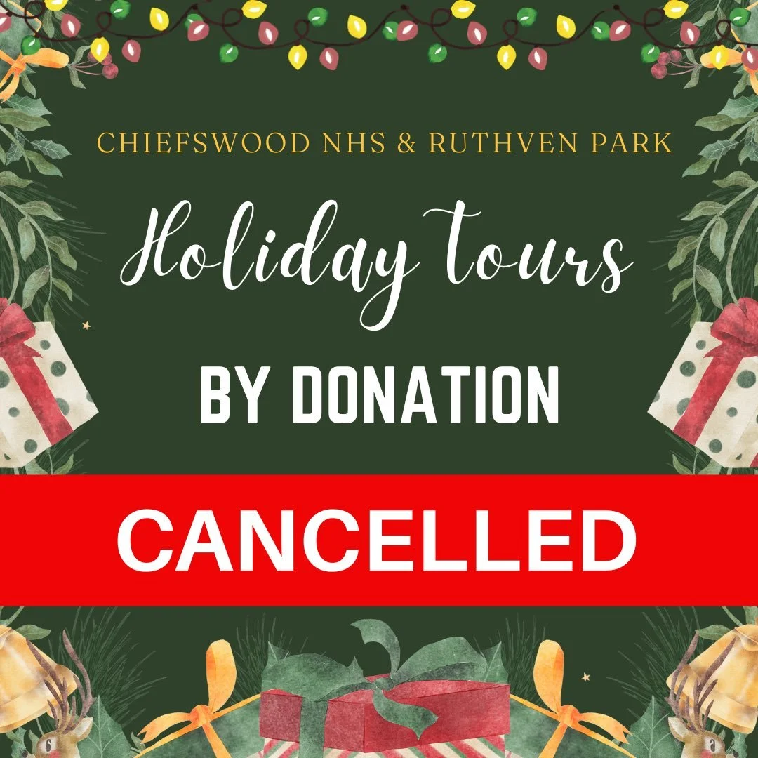 Important Update: Holiday Tours by Donation
Due to today&rsquo;s weather conditions, the Holiday Tours by Donation at Chiefswood National Historic Site and Ruthven Park National Historic Site have been cancelled. We sincerely apologize for any inconv