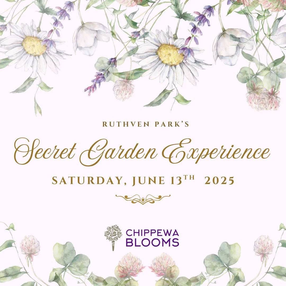 Spend a beautiful Saturday at Ruthven Park surrounded by flowers, creativity, and the soft magic of early summer. 🌿✨ Join us on Saturday June 13, 2026 for two dreamy floral workshops led by Tamara of Chippewa Blooms.

🌸 Hand‑Tied Bouquet Workshop &