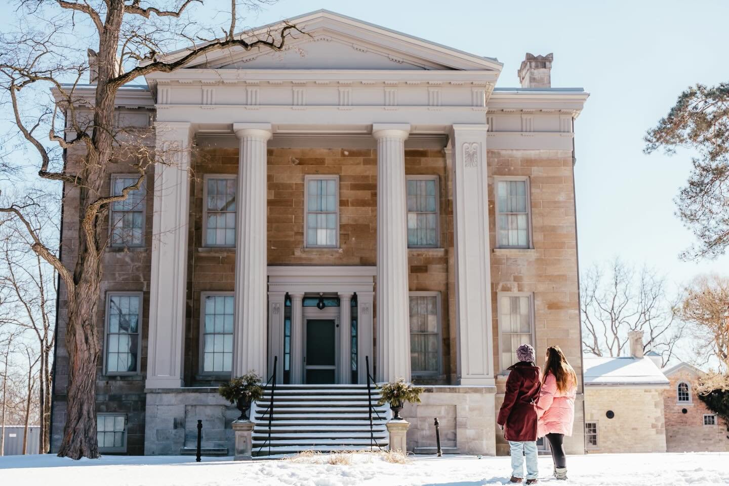 Visit Ruthven Park! 
Stroll along peaceful nature trails, explore the picturesque grounds, and step back in time as you admire the stunning Greek Revival mansion and historic buildings that anchor this beautiful estate. Don&rsquo;t forget to stop by 