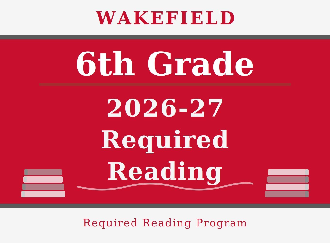 6th Grade English Year Long Required Reading